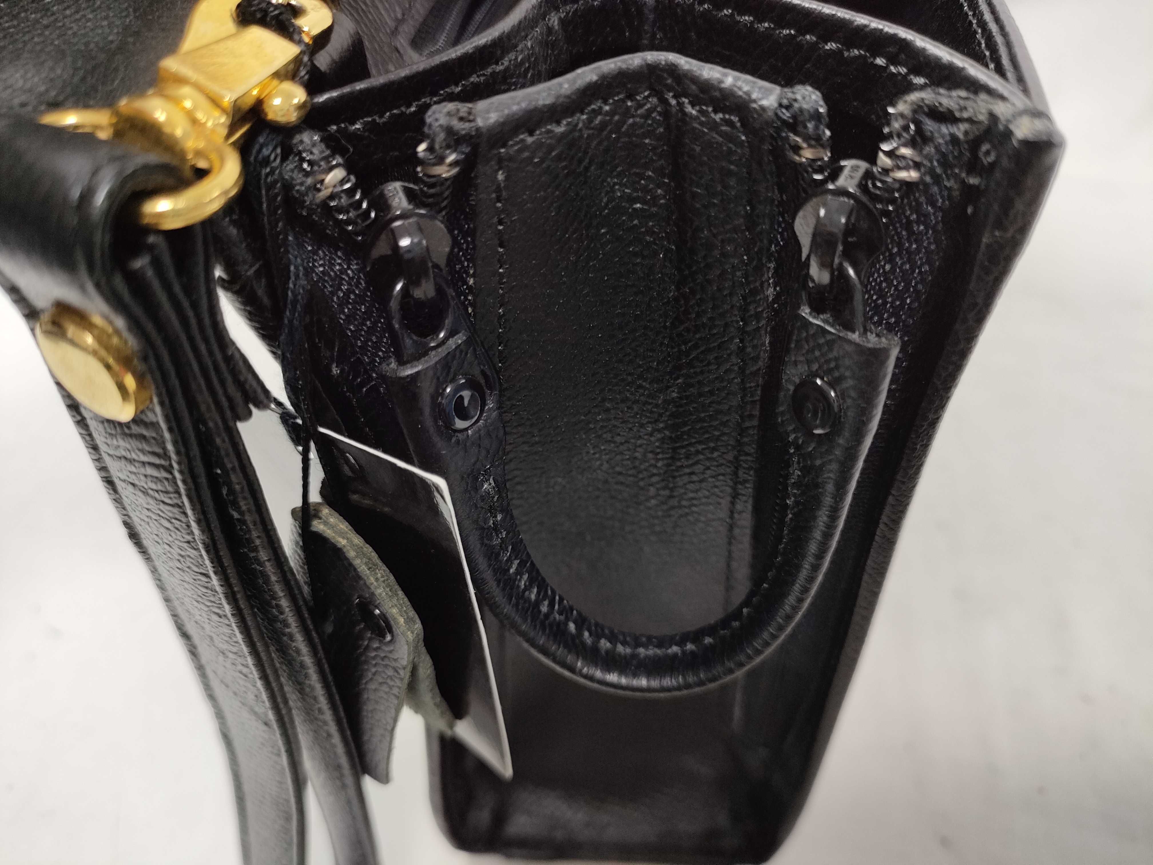 leather clutch bag, black. — view 14