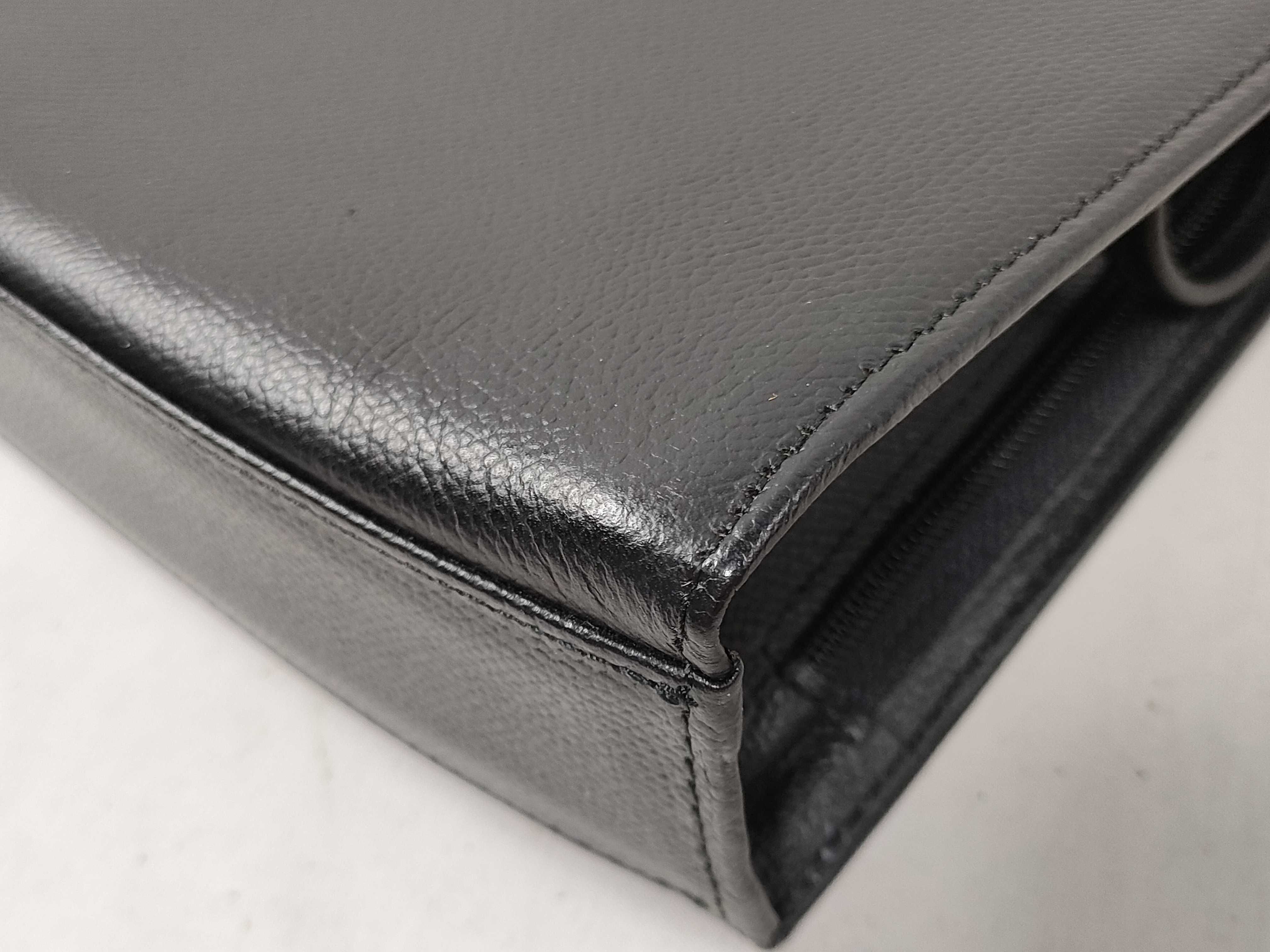 leather clutch bag, black. — view 4