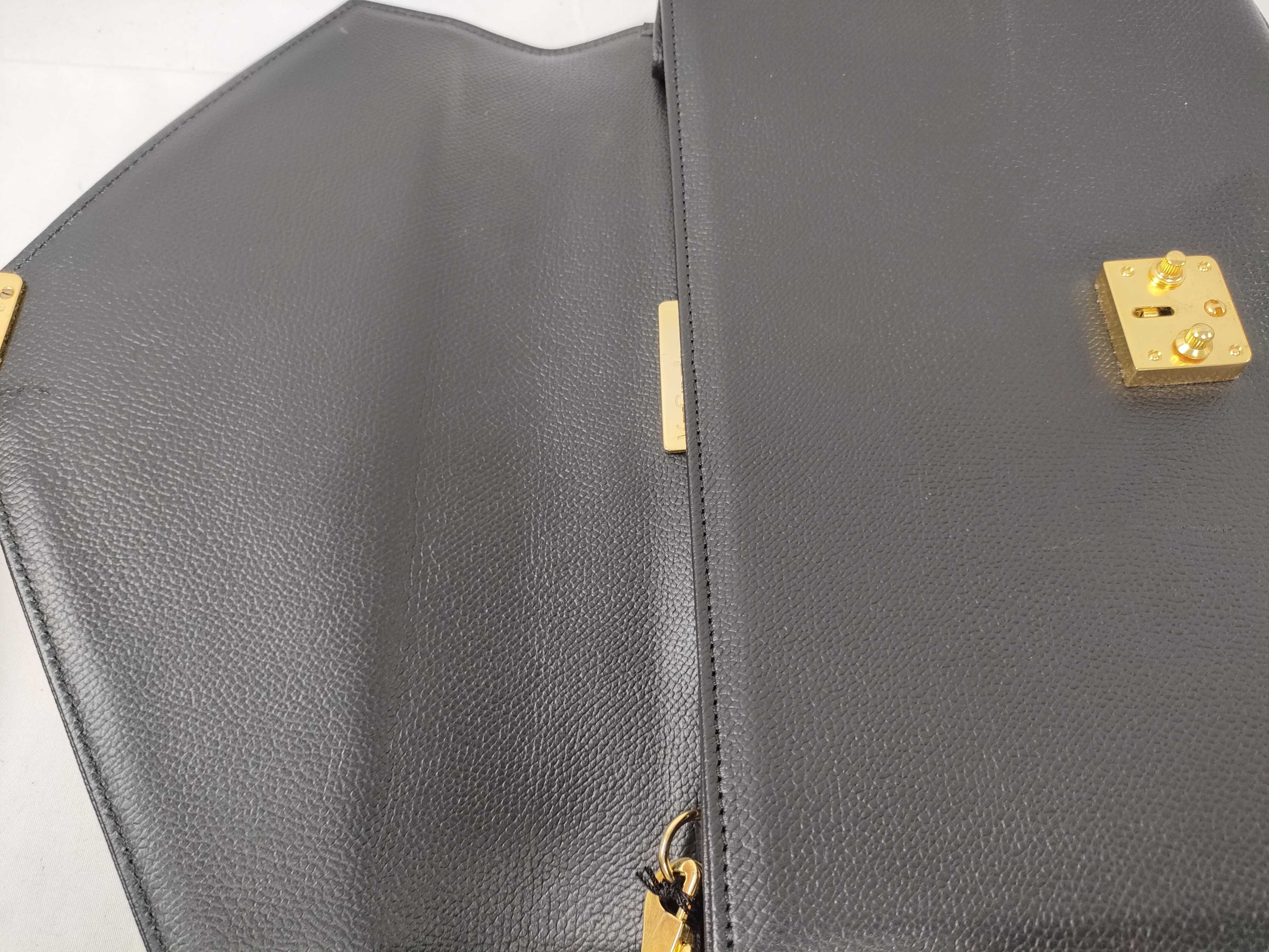 leather clutch bag, black. — view 9