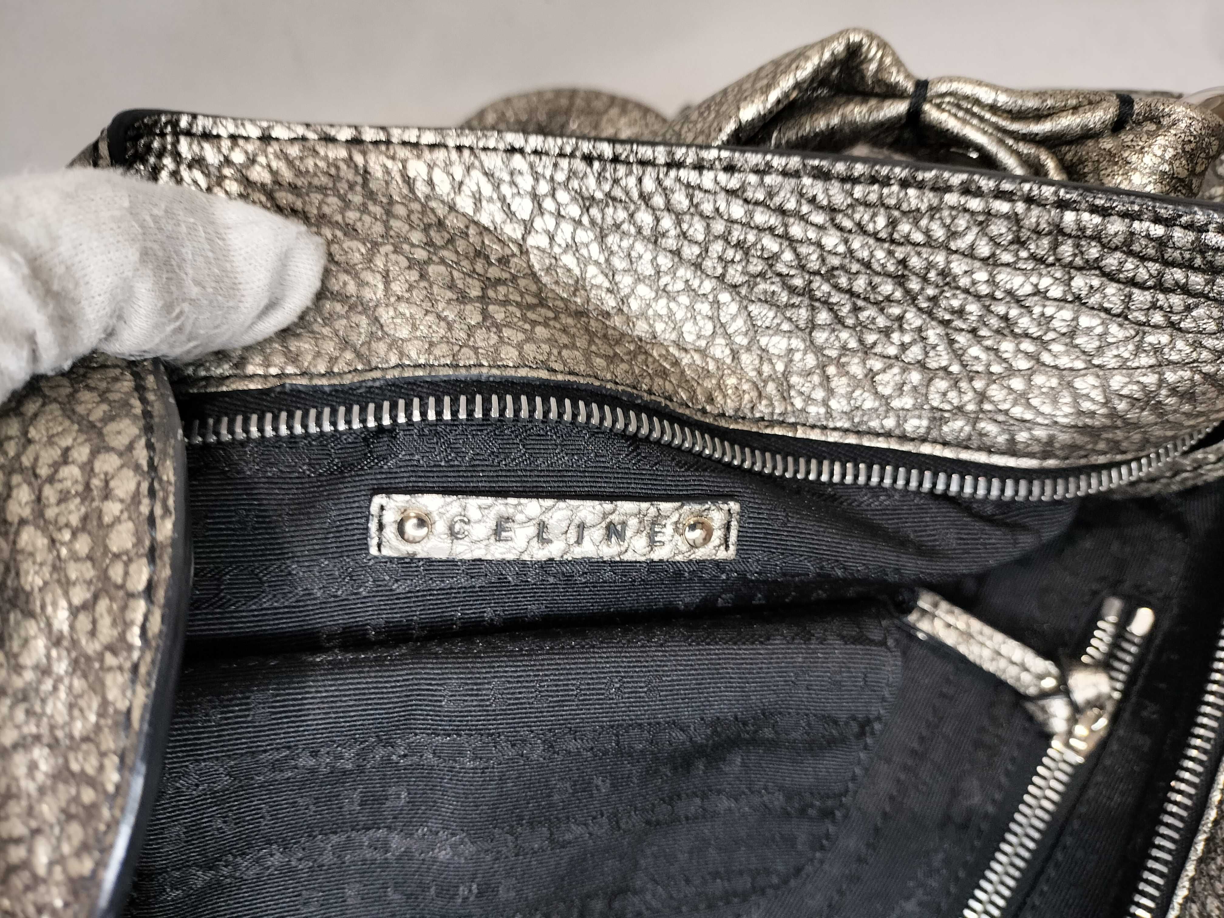 Leather Bittersweet Handbag (Gold Tone) — view 13