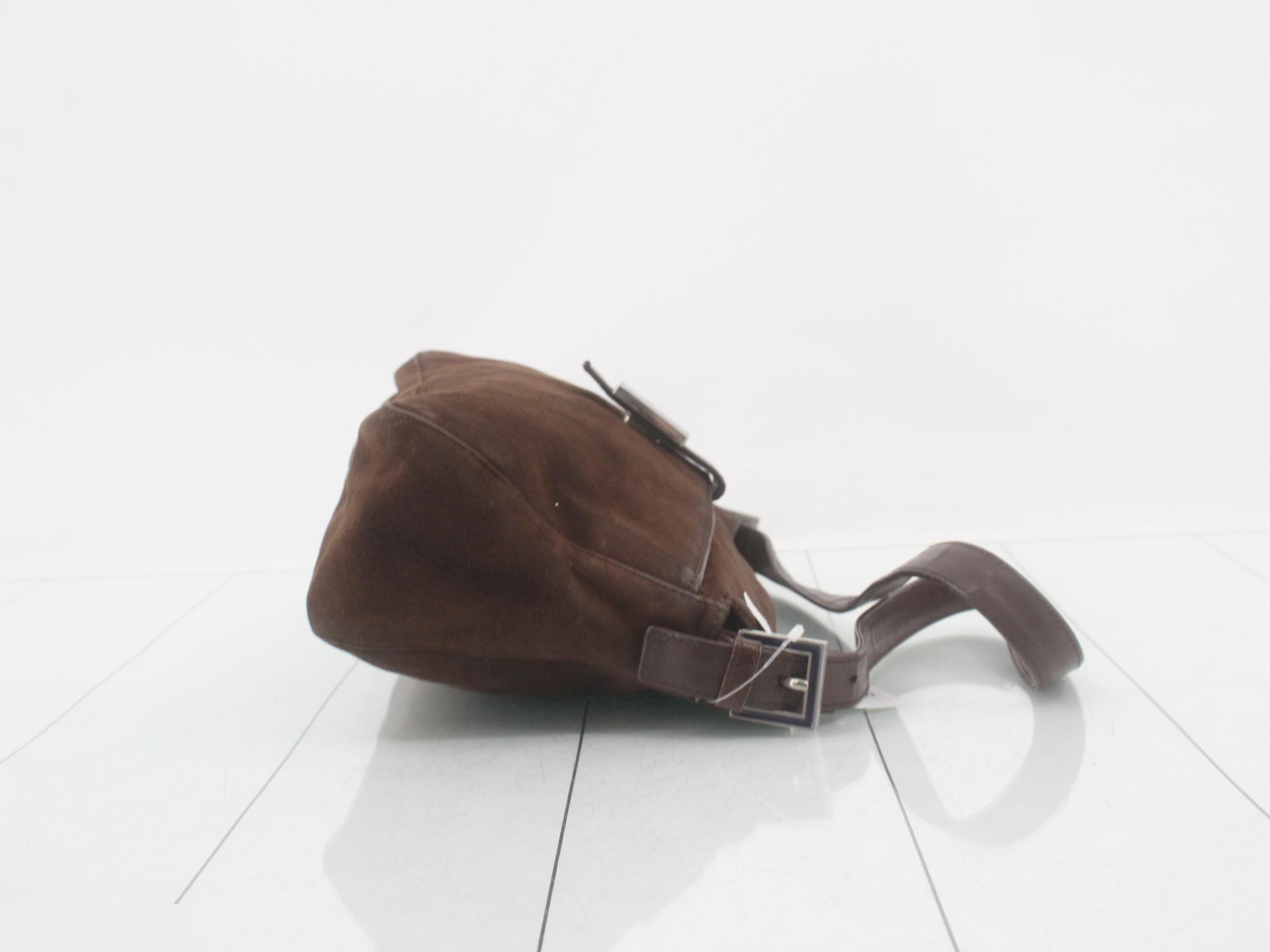 Mamma Baguette Suede Shoulder Bag — view 3