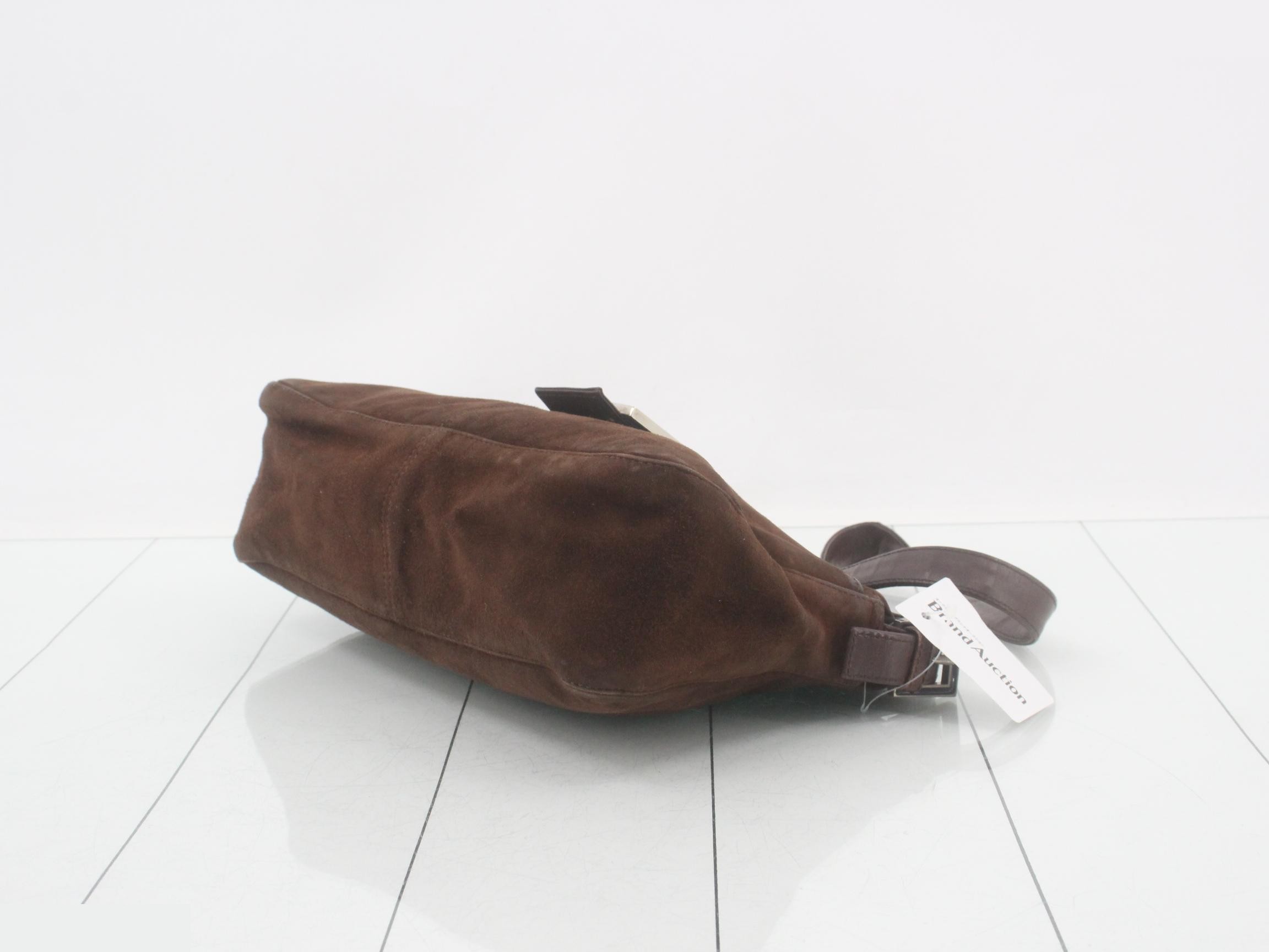 Mamma Baguette Suede Shoulder Bag — view 6