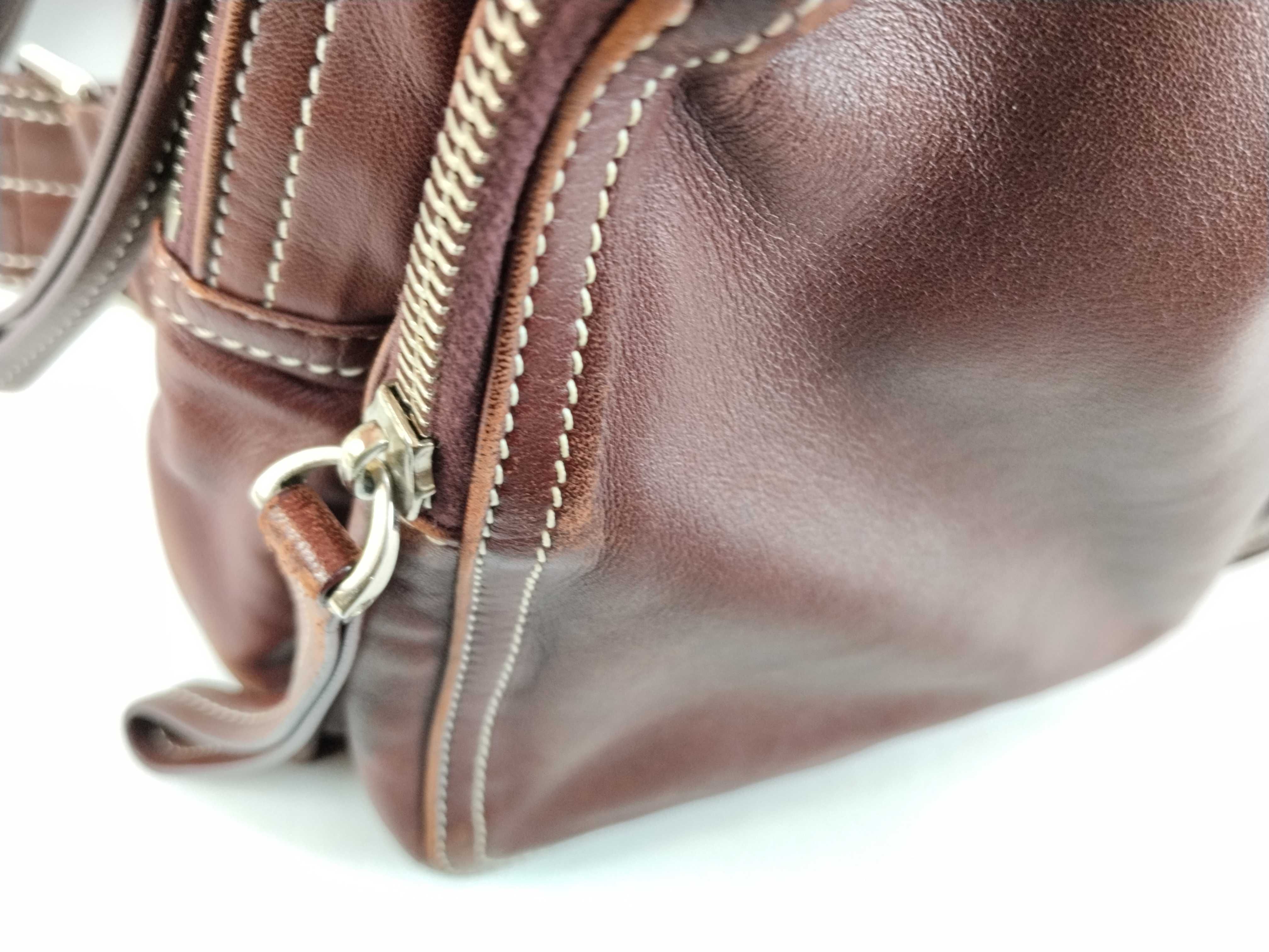 Rockstud Brown Yellow Leather Shoulder Bag (ST, booklet, and dust bag included) — view 14