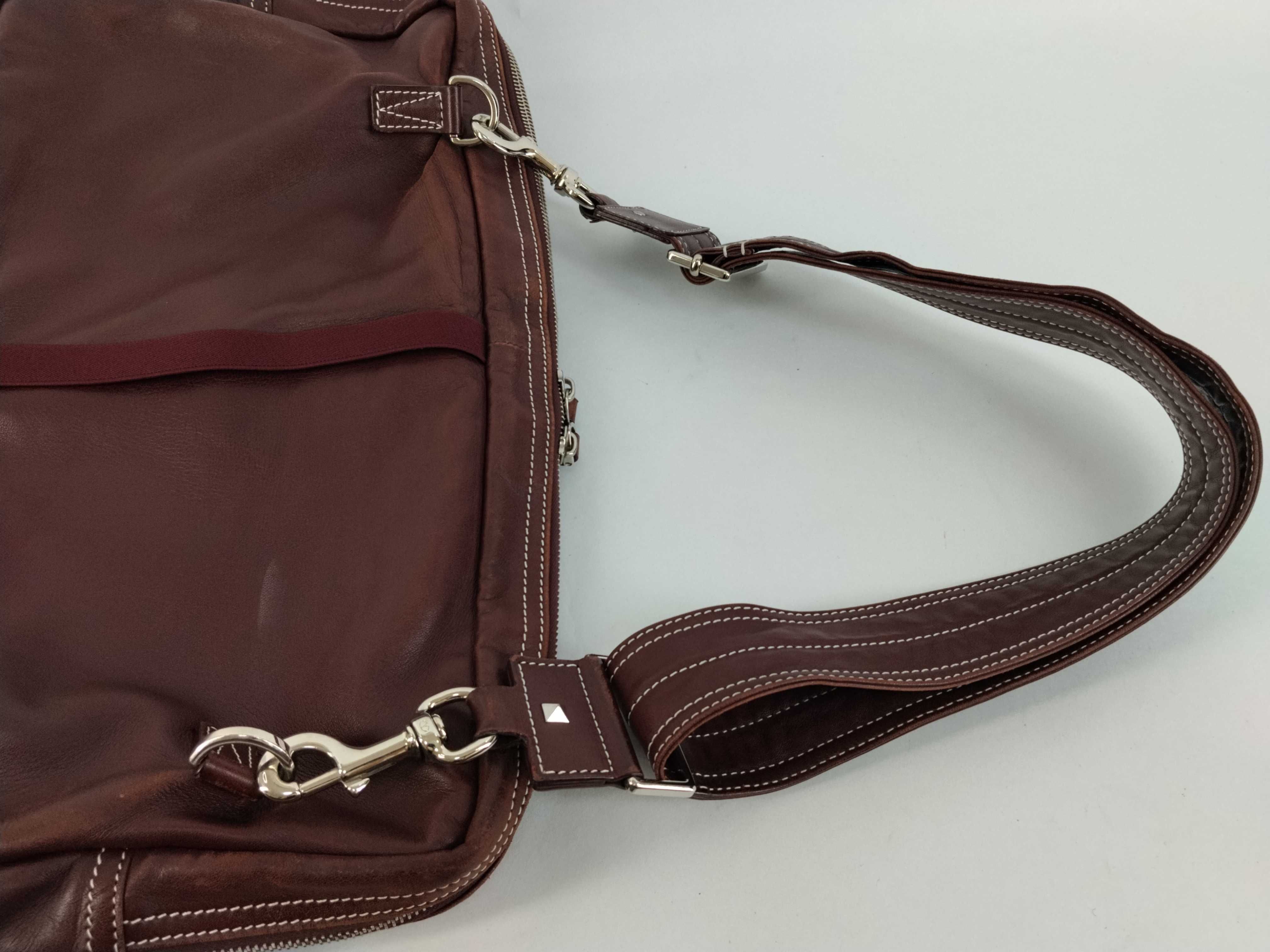 Rockstud Brown Yellow Leather Shoulder Bag (ST, booklet, and dust bag included) — view 3