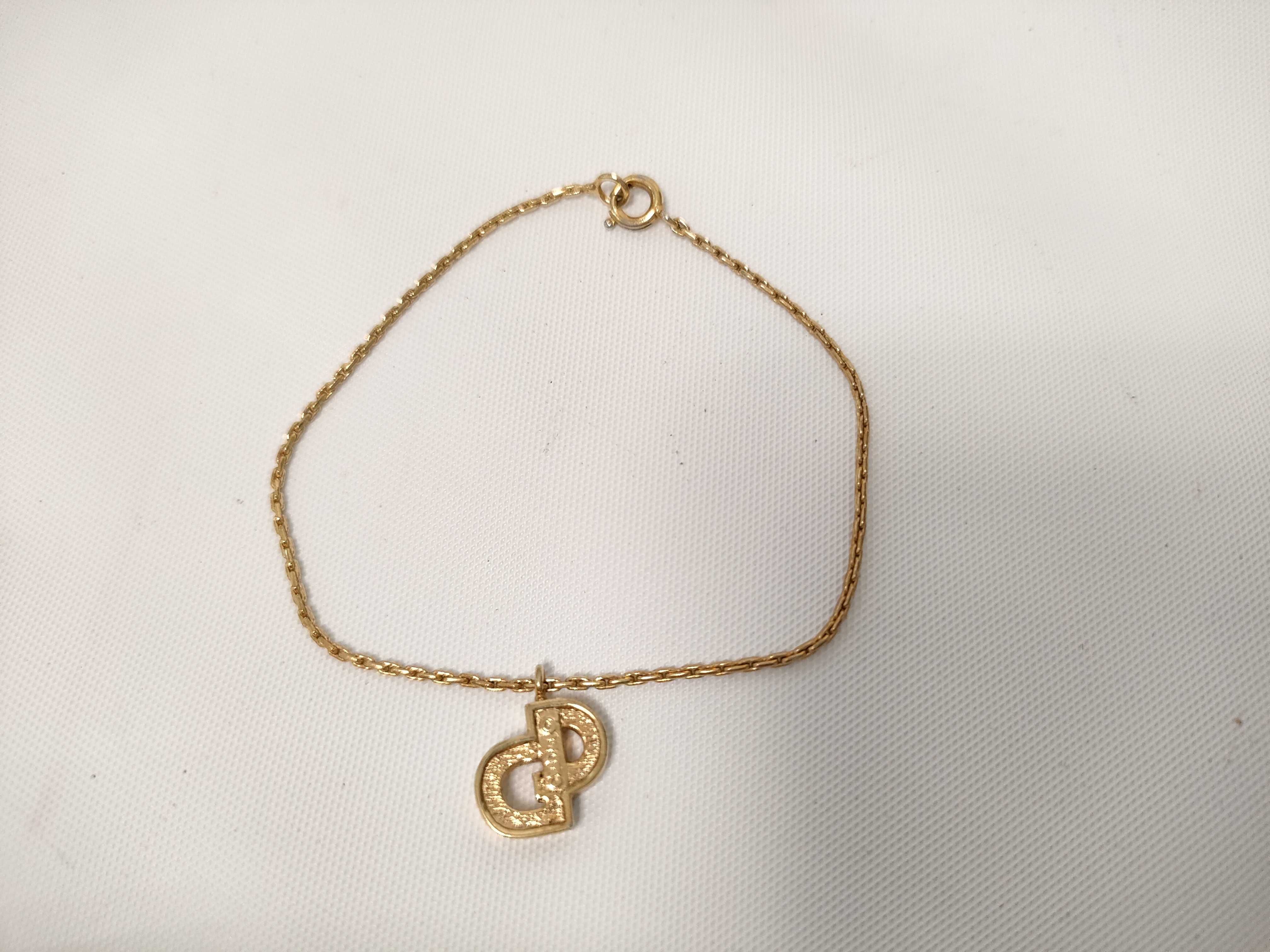 Christian Bracelet CD Logo Gold Bracelet/Bangle — view 7