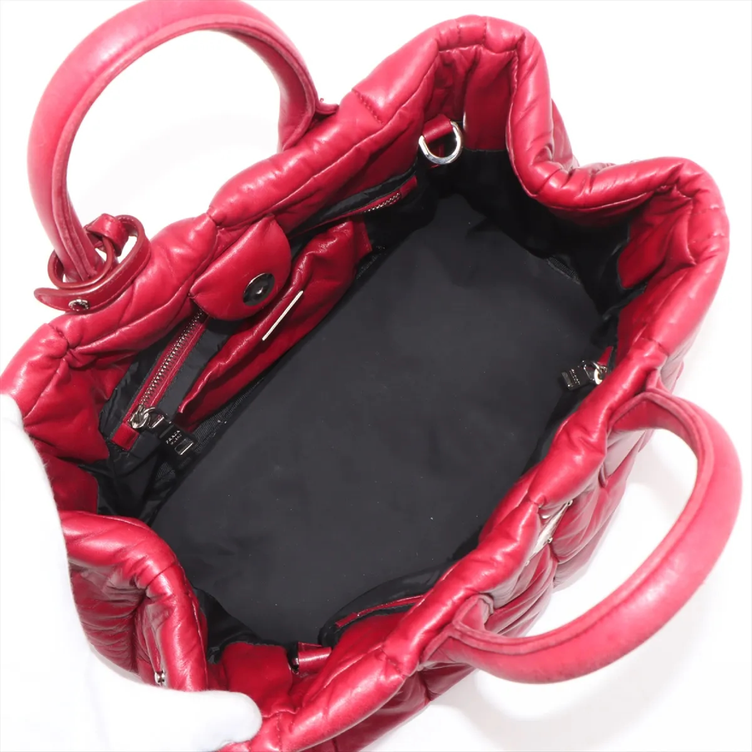 Nappa Bomber Leather 2WAY Handbag — view 7