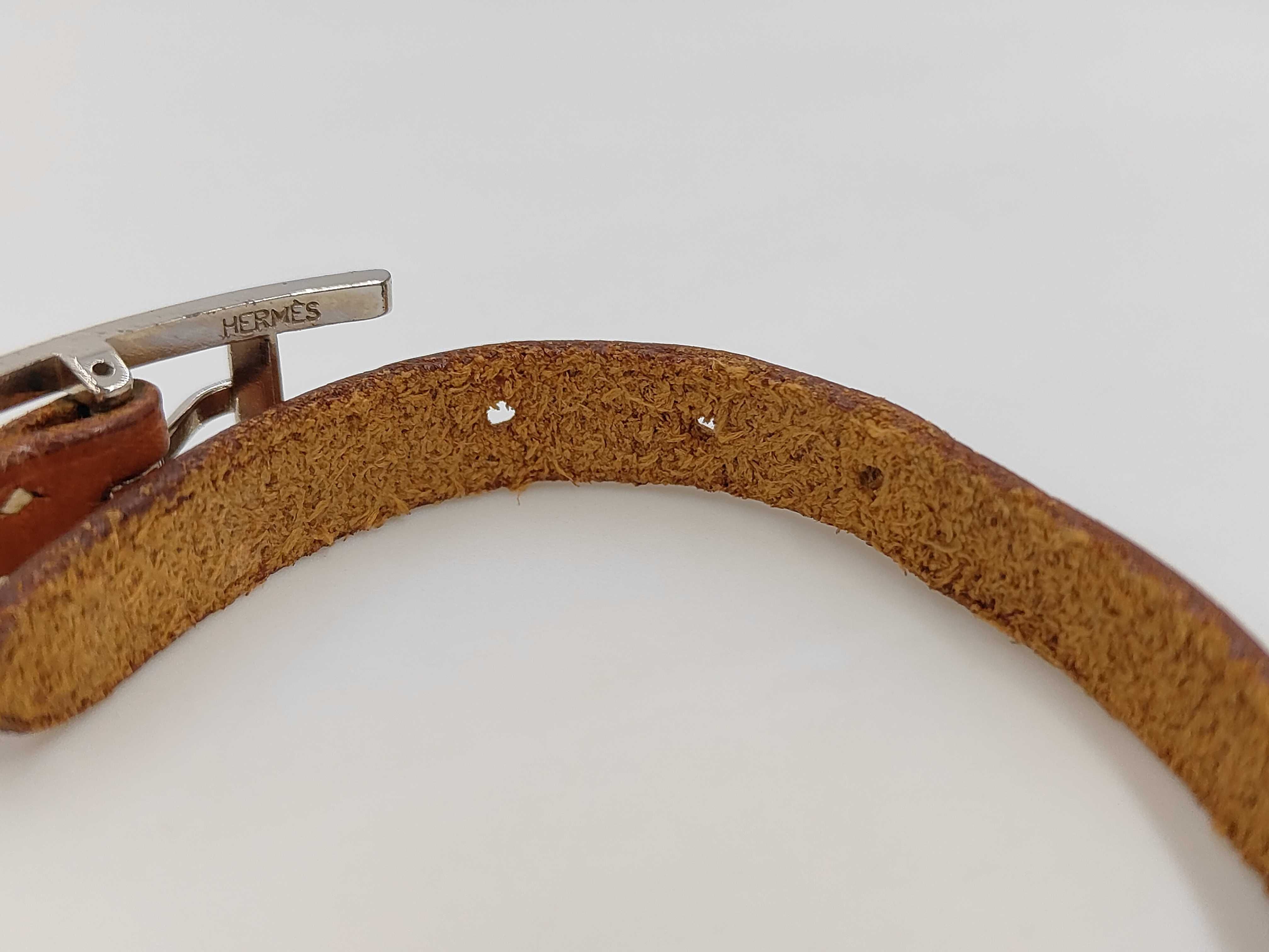 Api Leather Bracelet, Brown, Wrist Circumference Approx. 17.5cm, Bracelet/Bangle — view 5