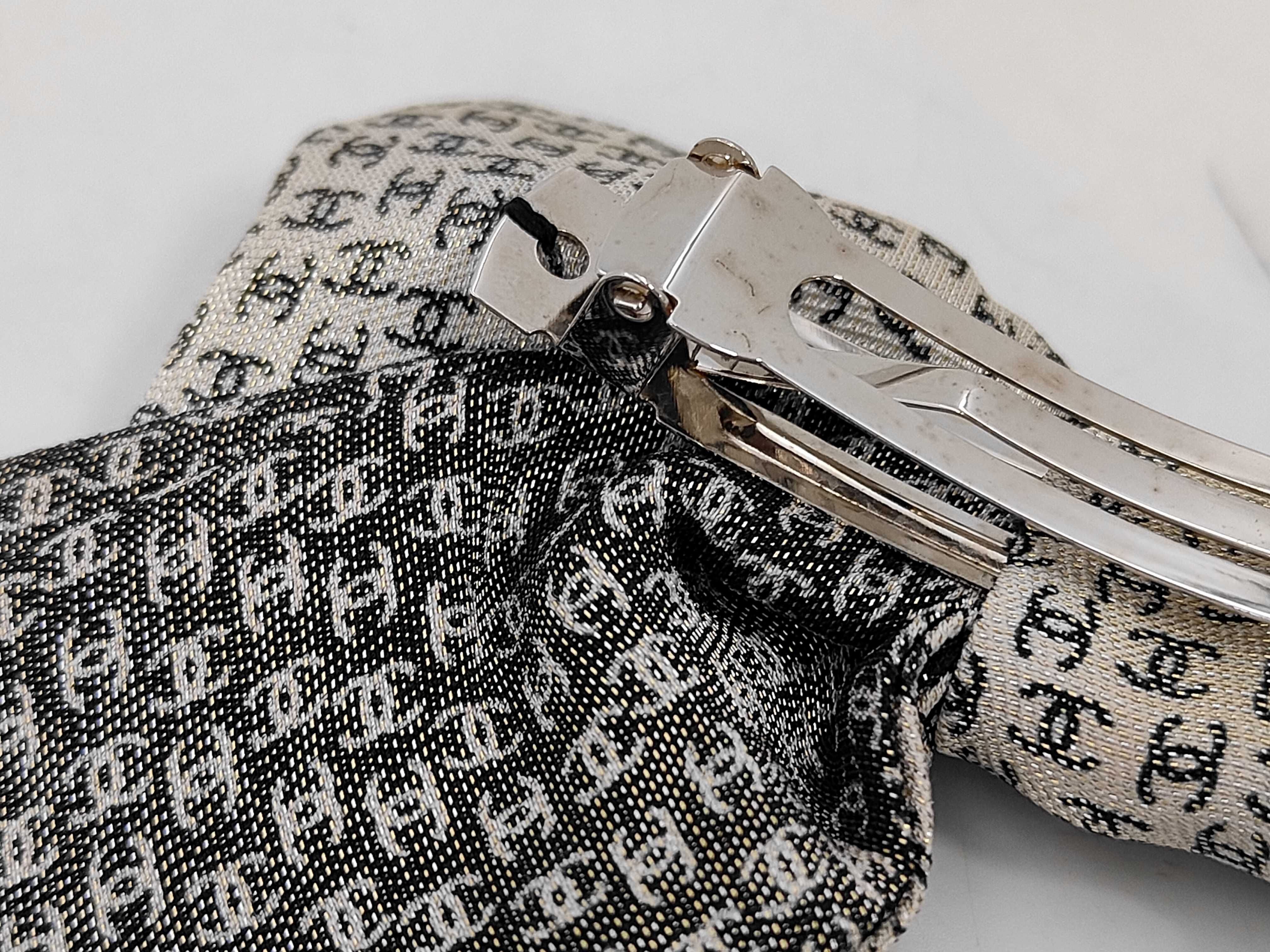 Valletta - Silk Ivory x Black Coco Mark Pattern/Ribbon 25A Accessories Hair Accessories — view 4