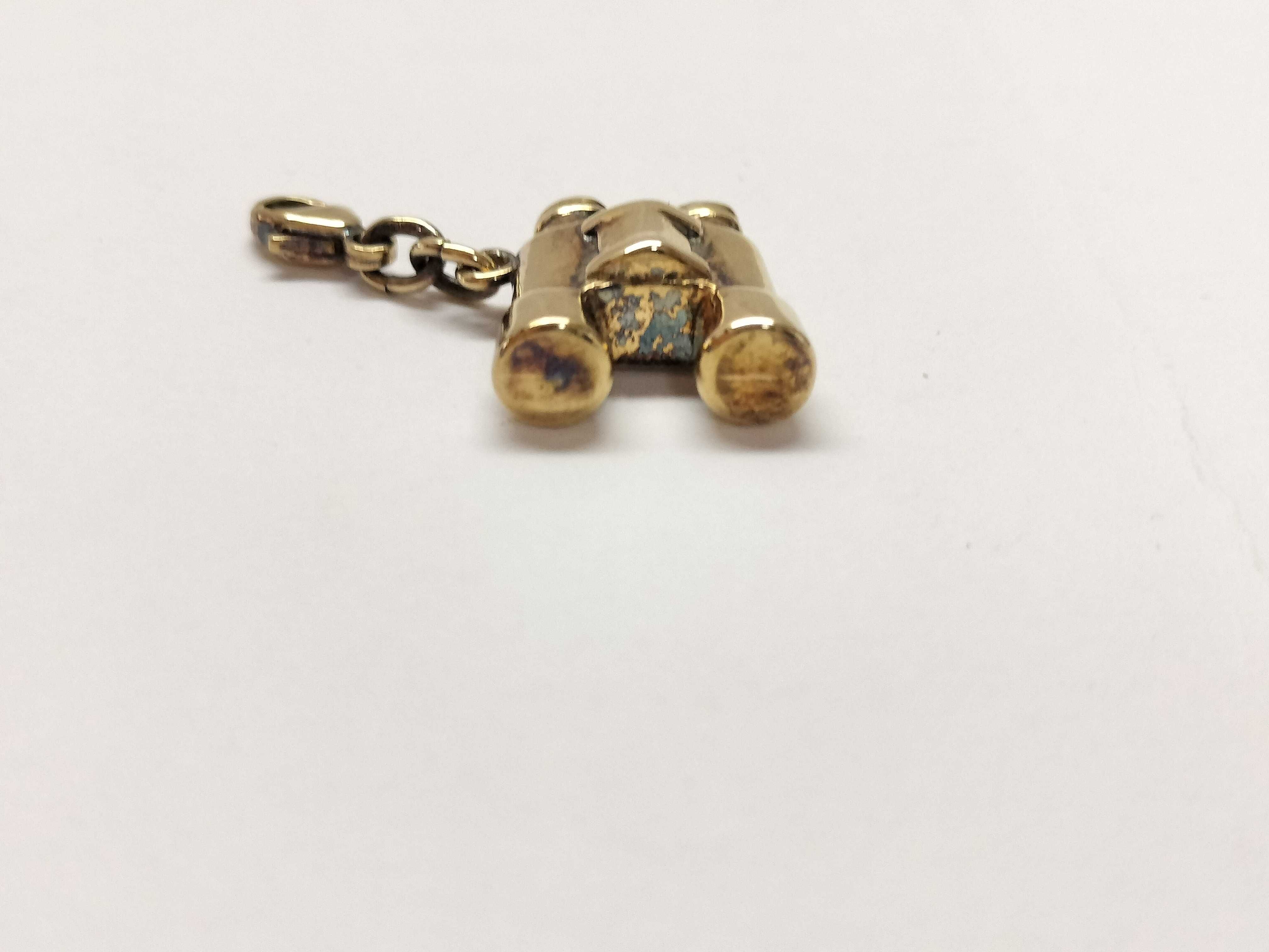 Vintage Airplane/Binoculars Motif Charm — view 4