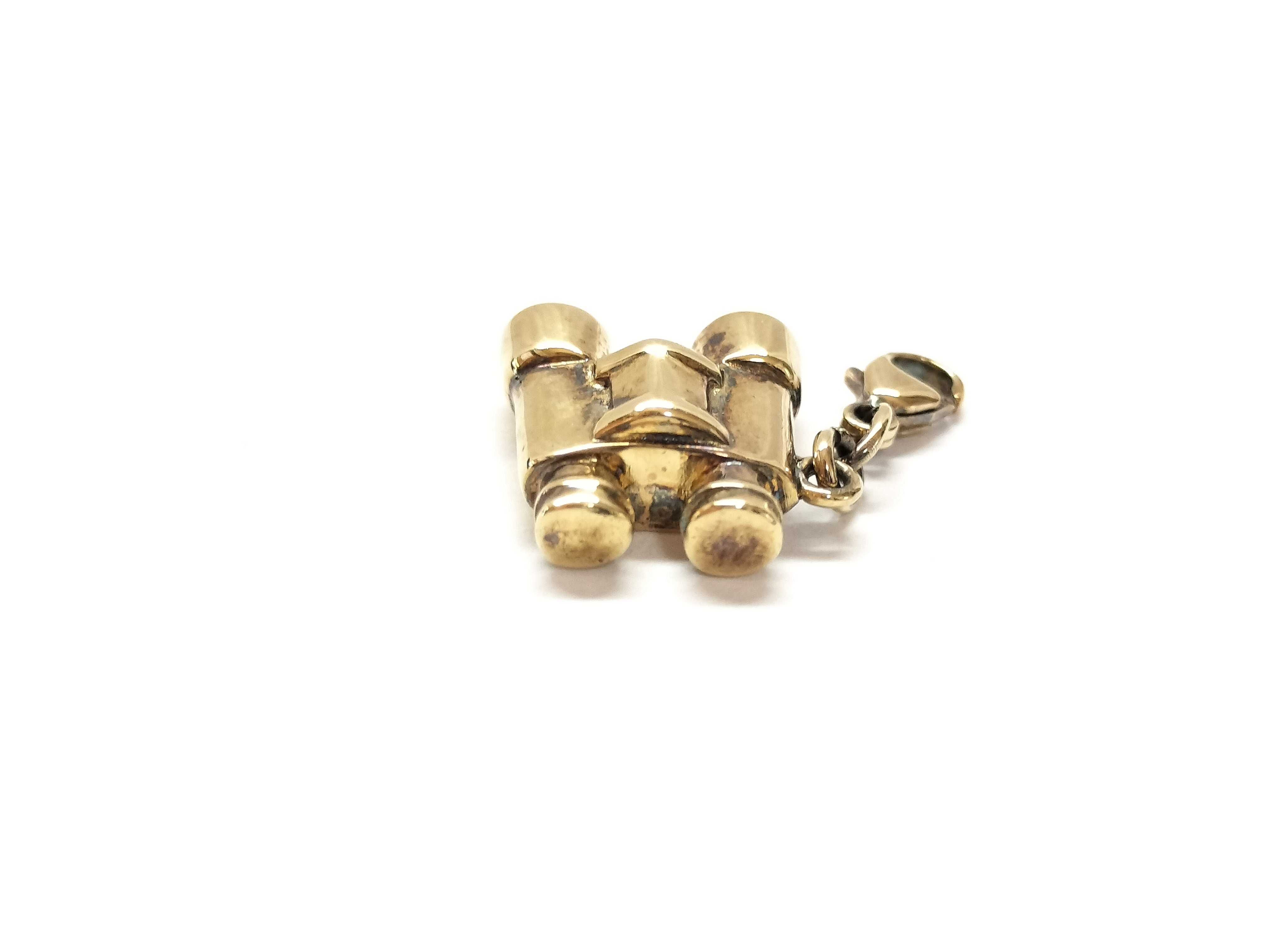Vintage Airplane/Binoculars Motif Charm — view 6