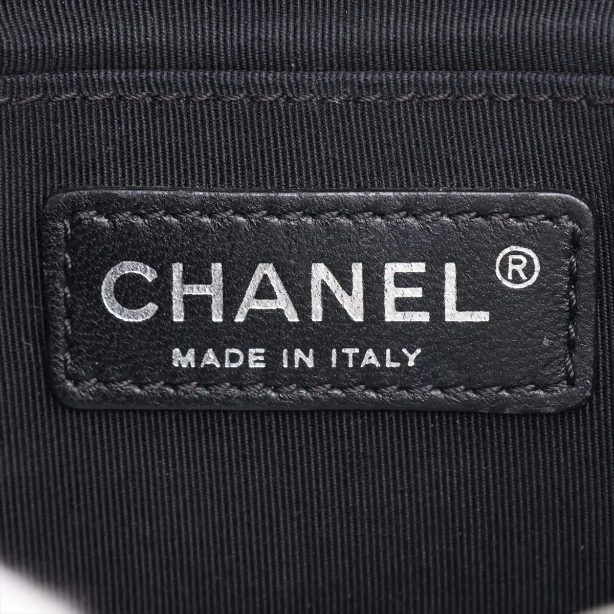 Boy Chanel Vintage Calfskin Chain Shoulder Bag, Black with Gunmetal Hardware, Item No. 18479935 (Serial Number 18) — view 9