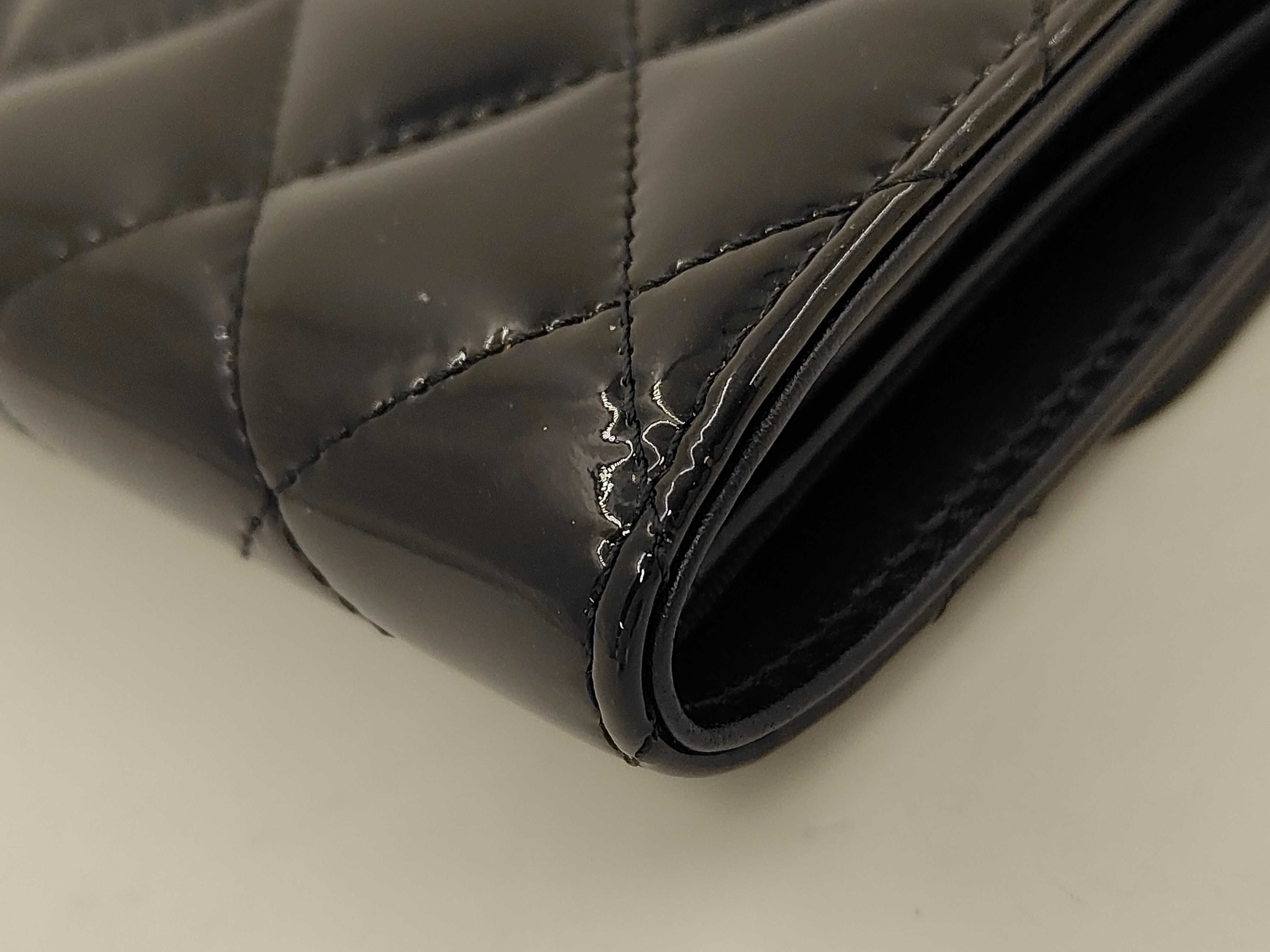 Matelassé Tri-fold Wallet, Patent Leather, 29153669 — view 7