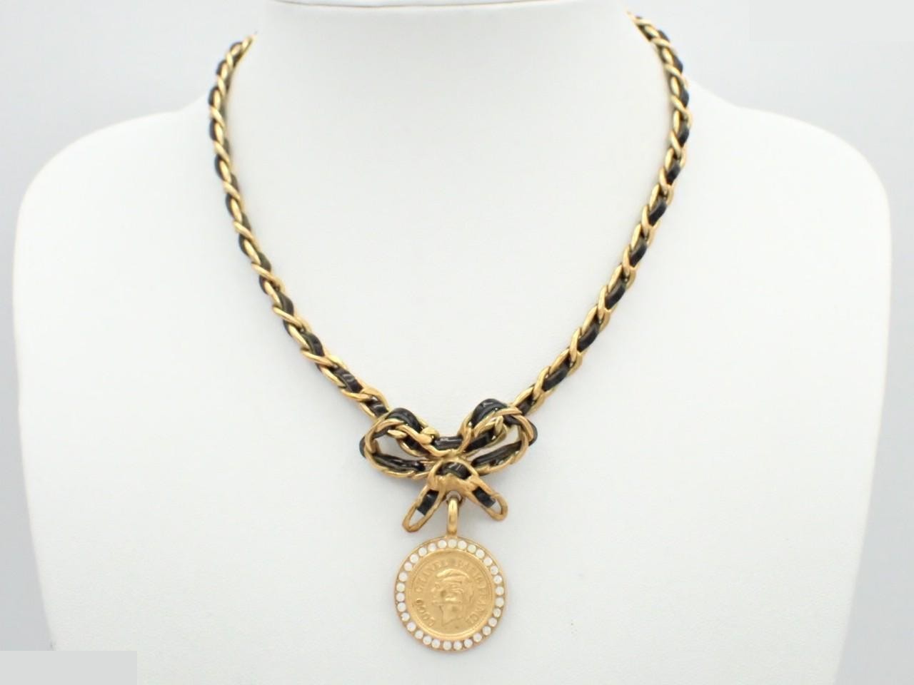 96P coin necklace, chain approximately 40cm — view 3