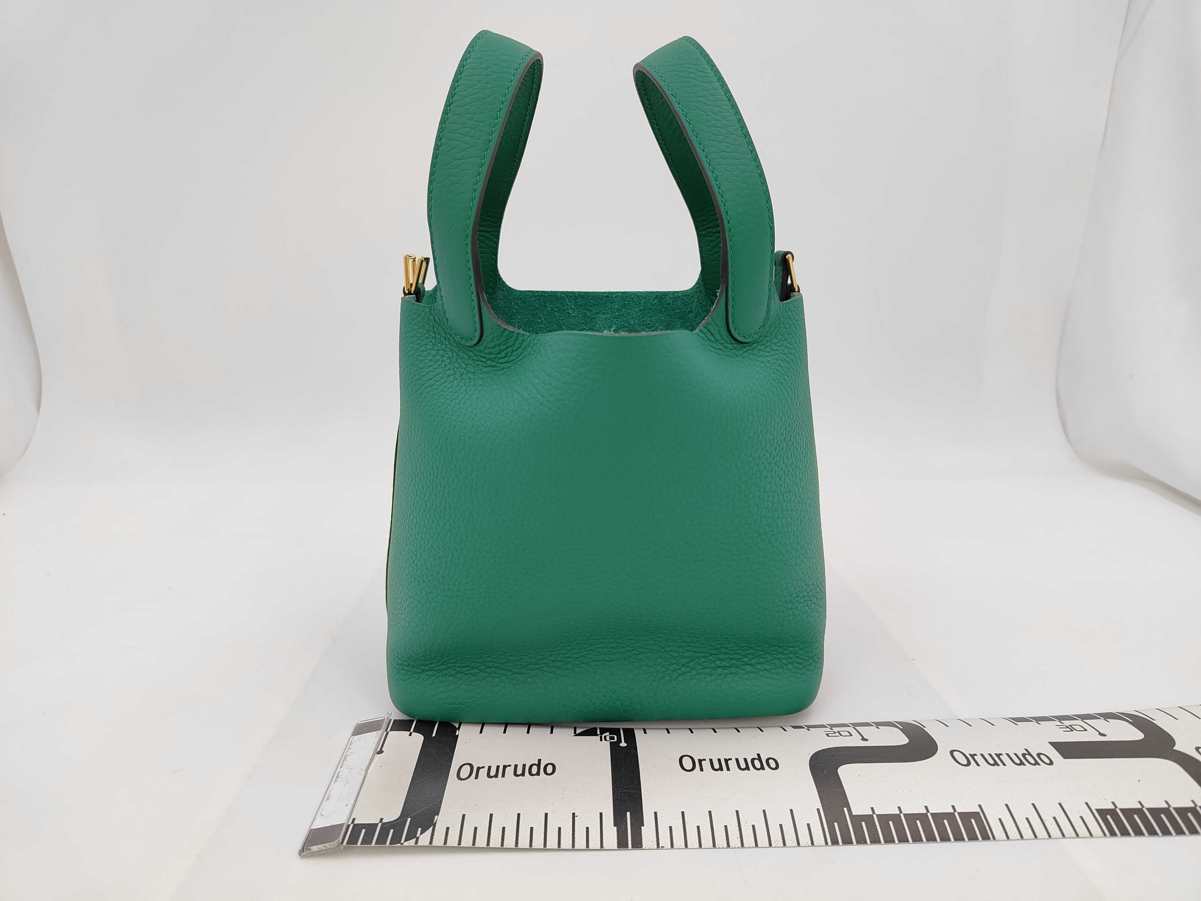 Picotin Lock PM K stamp Vert Vertigo handbag — view 2