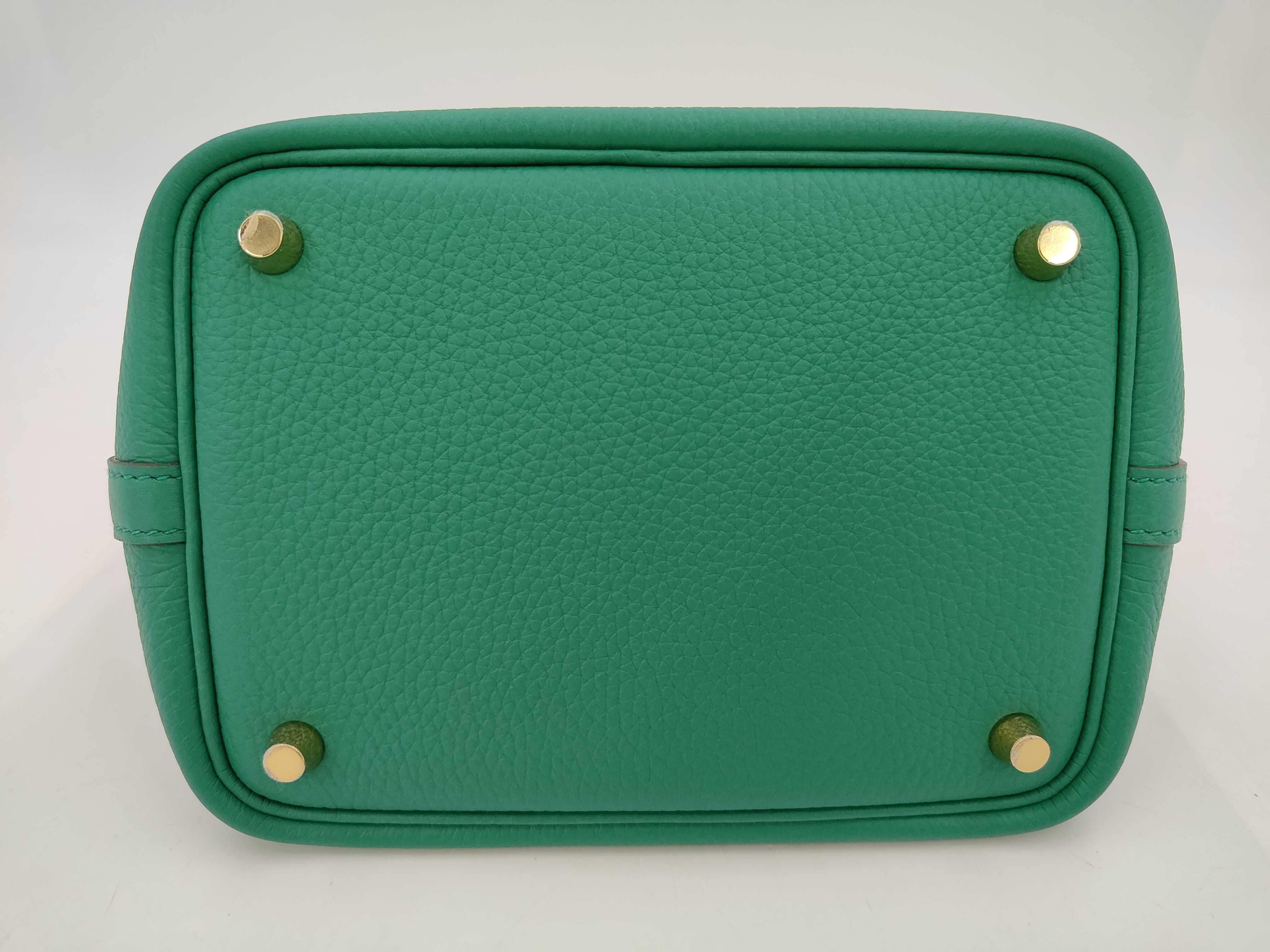 Picotin Lock PM K stamp Vert Vertigo handbag — view 7