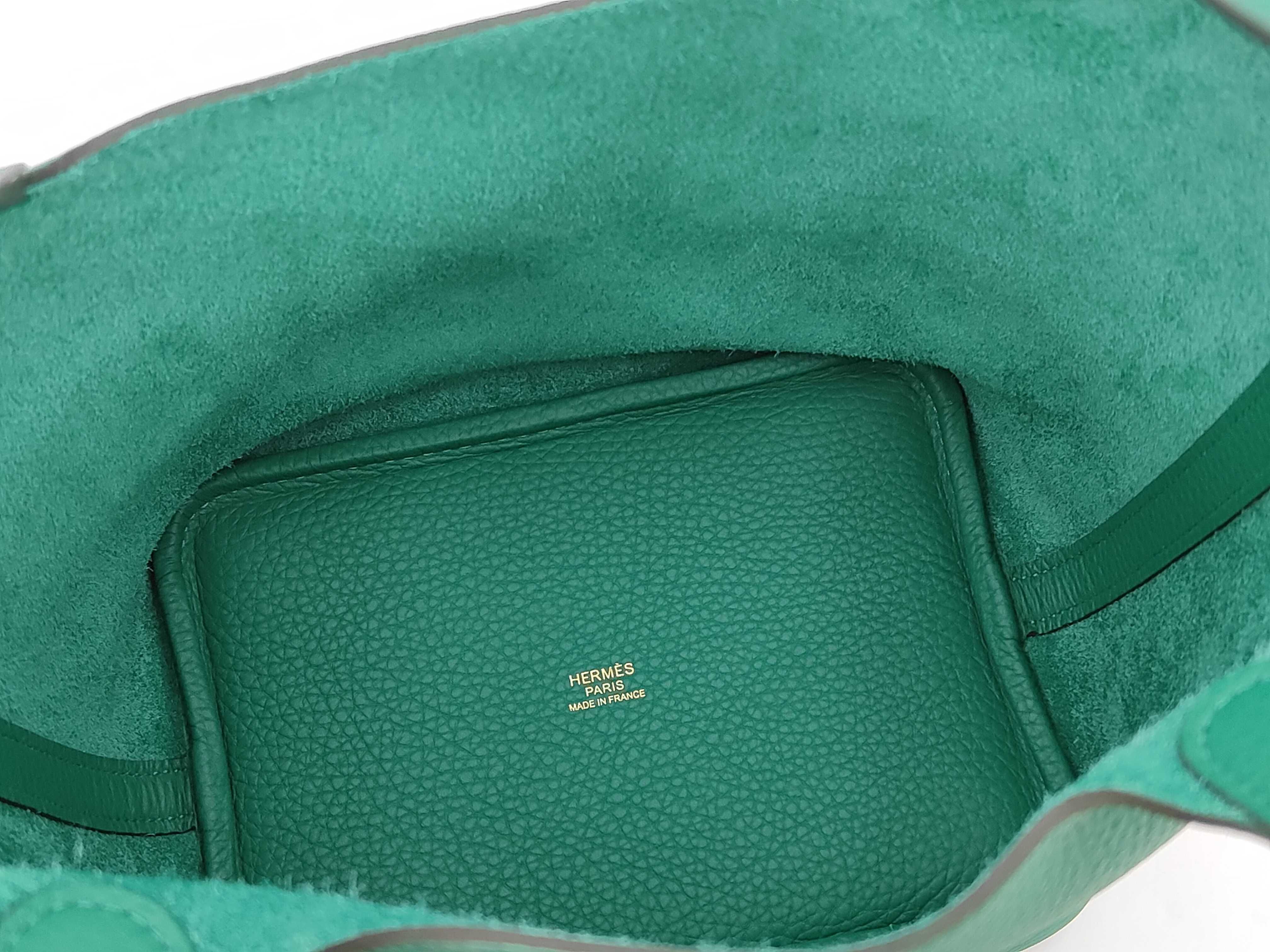 Picotin Lock PM K stamp Vert Vertigo handbag — view 8