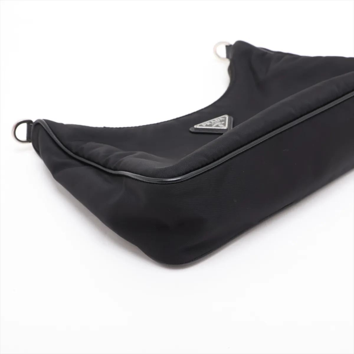 Tessuto Re-Edition Nylon 2-Way Shoulder Bag, Black, with — view 4