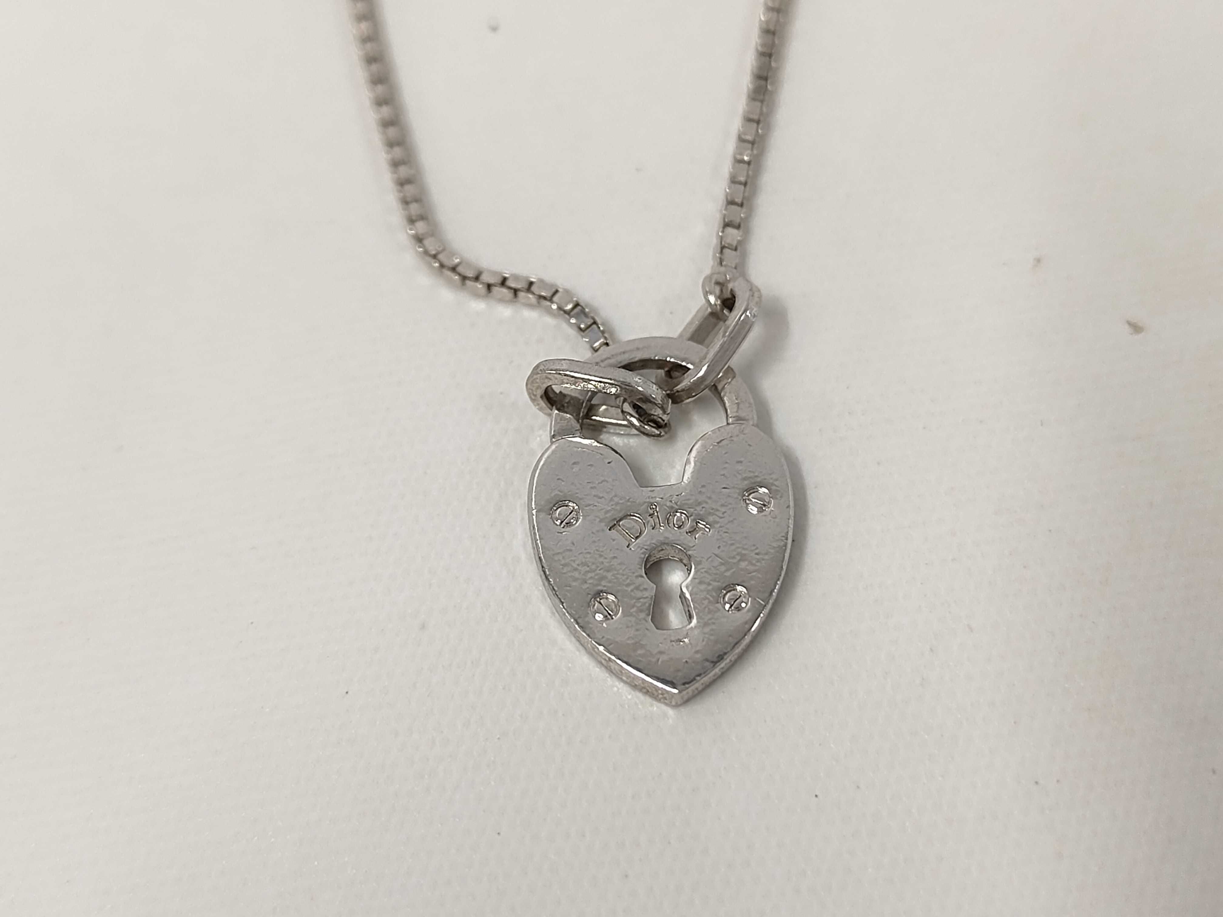 Logo Heart Lock Padlock Silver Bracelet Bracelet/Bangle — view 4