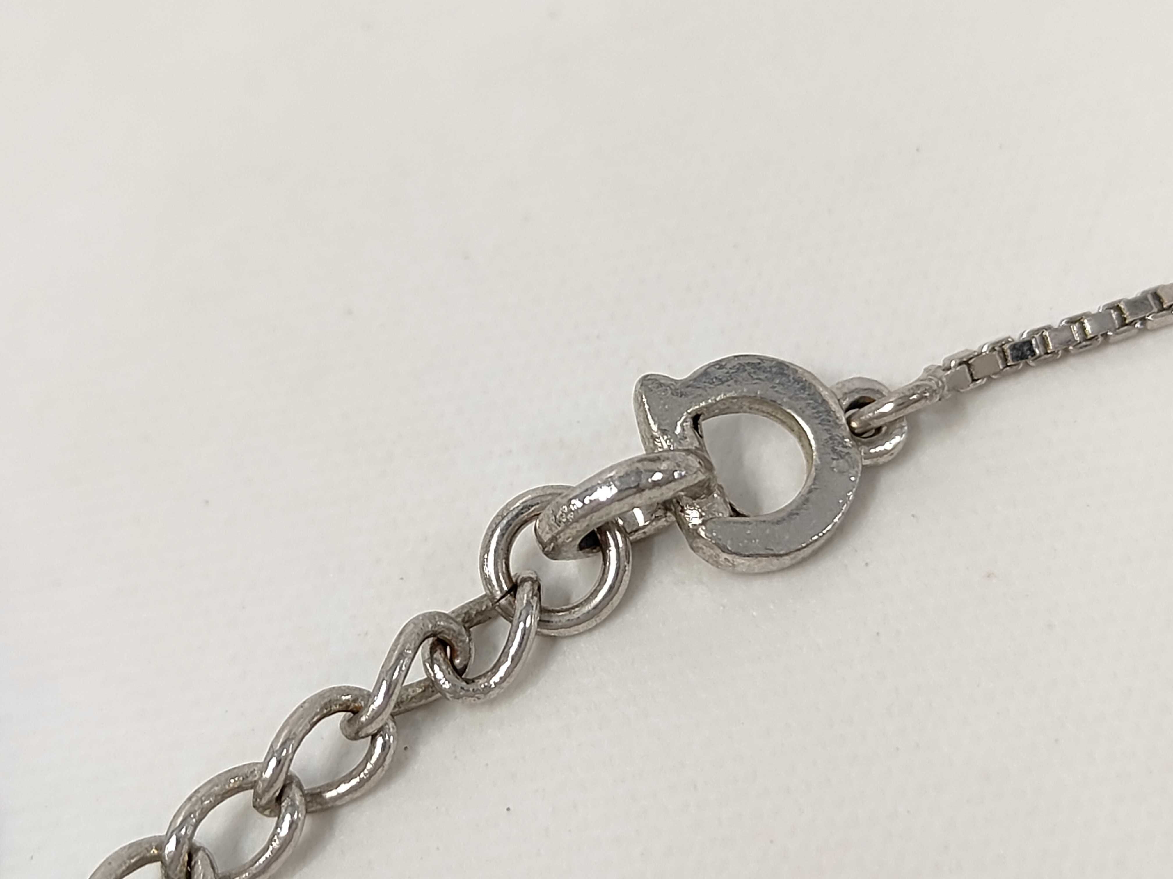 Logo Heart Lock Padlock Silver Bracelet Bracelet/Bangle — view 5