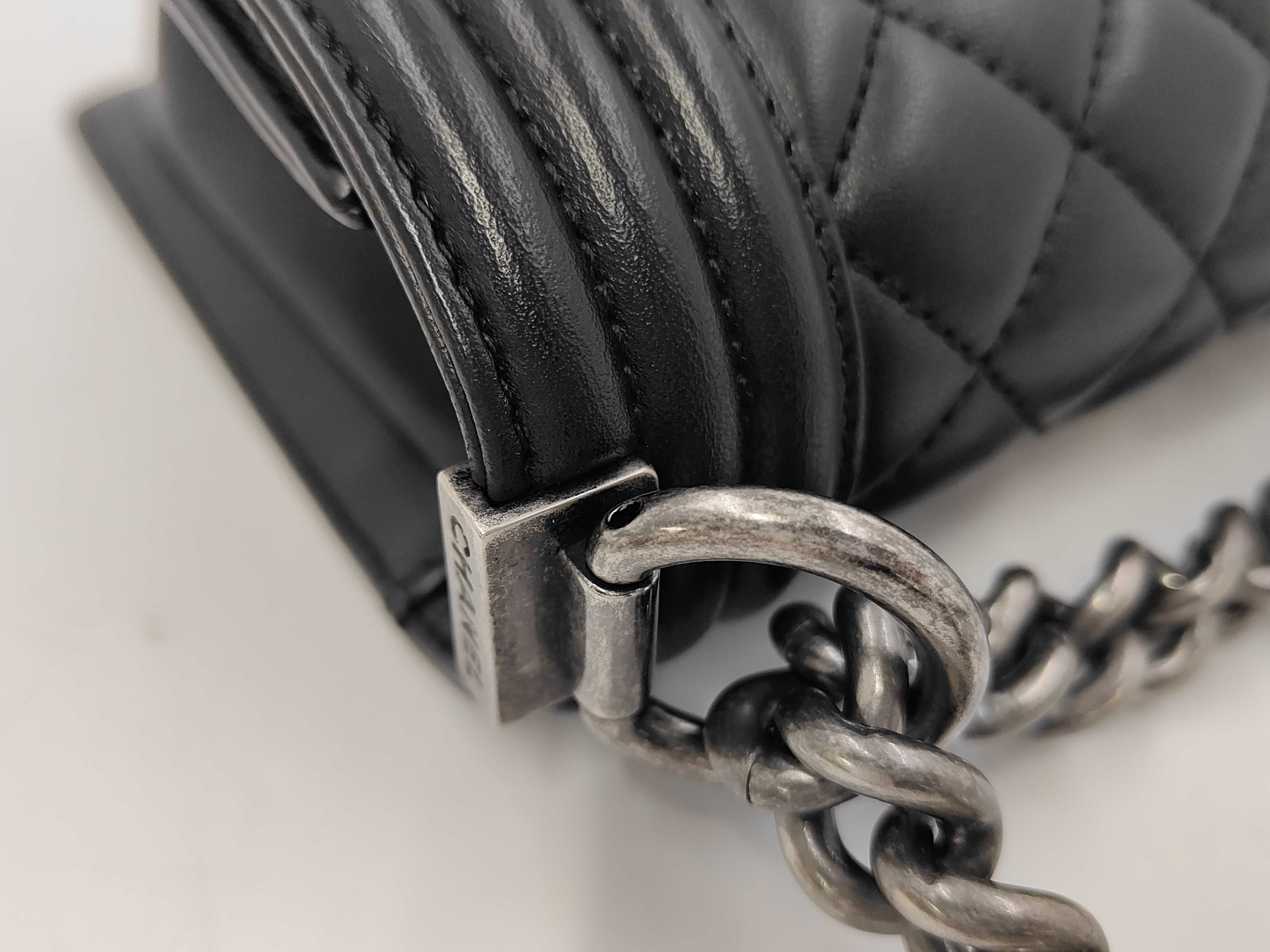 Boy Chanel 25 Lambskin Shoulder Bag — view 7