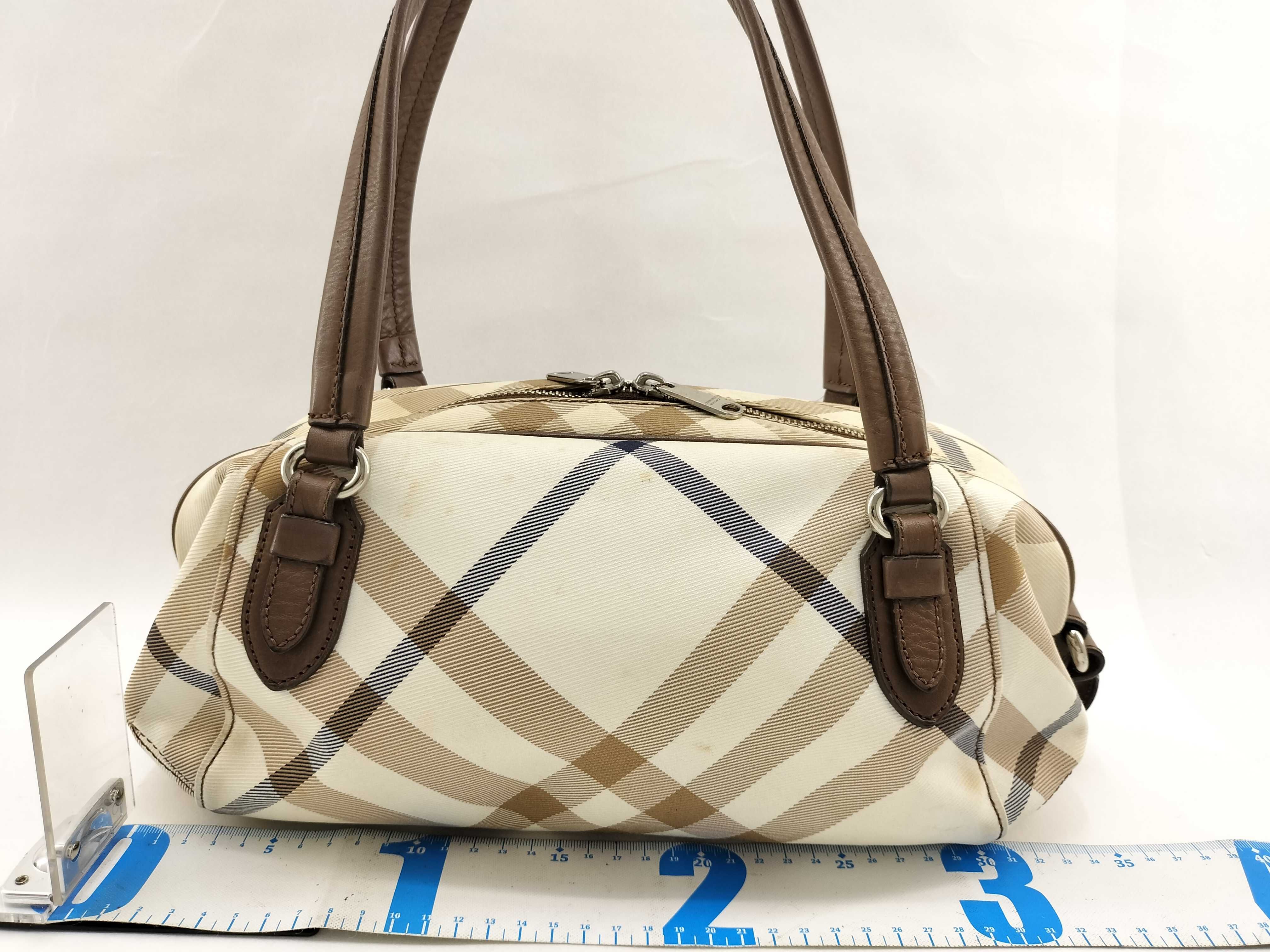 Blue Label Burberry Handbag Blue Label Plaid Plate Tote Bag Shoulder Bag — view 2