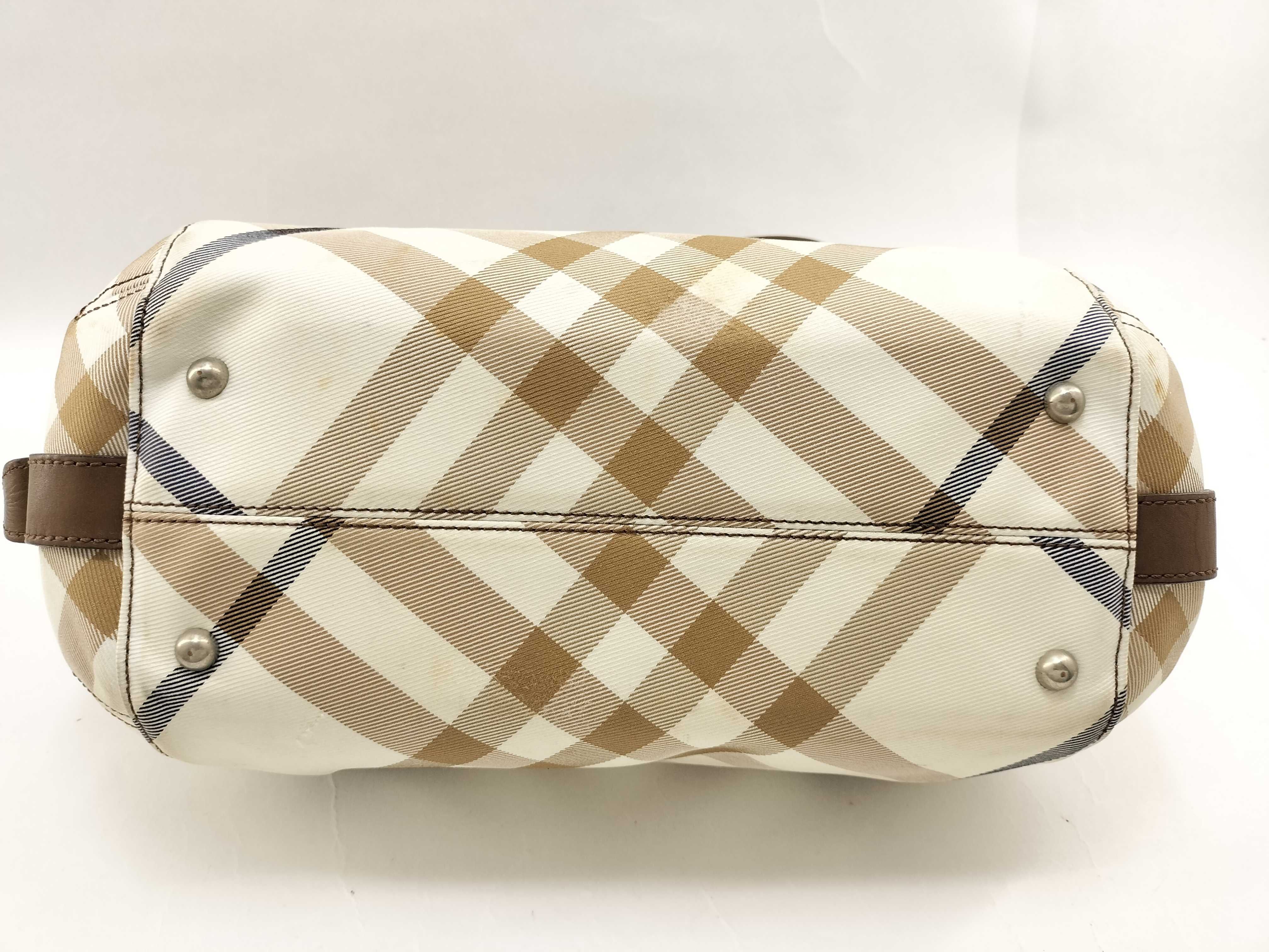 Blue Label Burberry Handbag Blue Label Plaid Plate Tote Bag Shoulder Bag — view 3