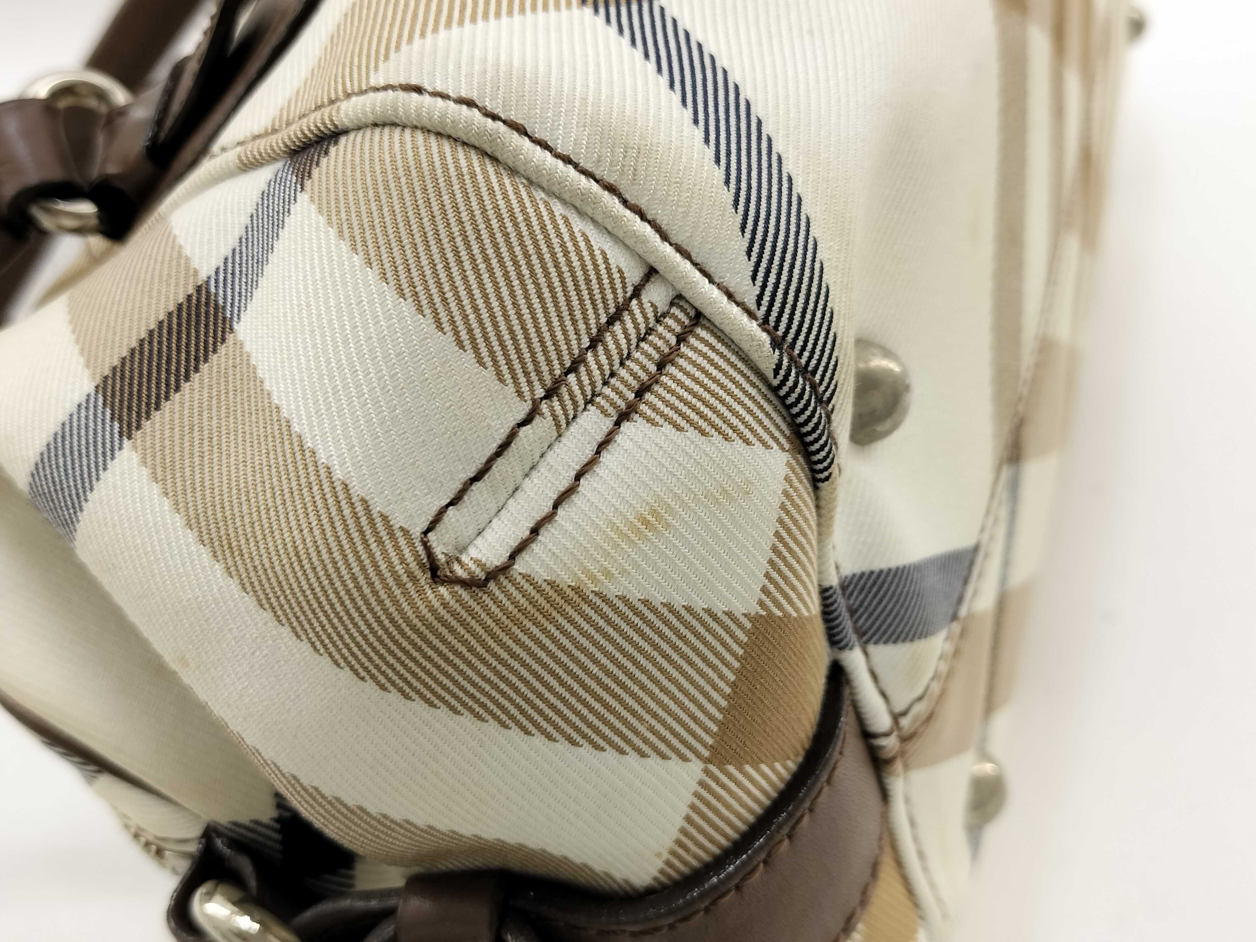 Blue Label Burberry Handbag Blue Label Plaid Plate Tote Bag Shoulder Bag — view 5
