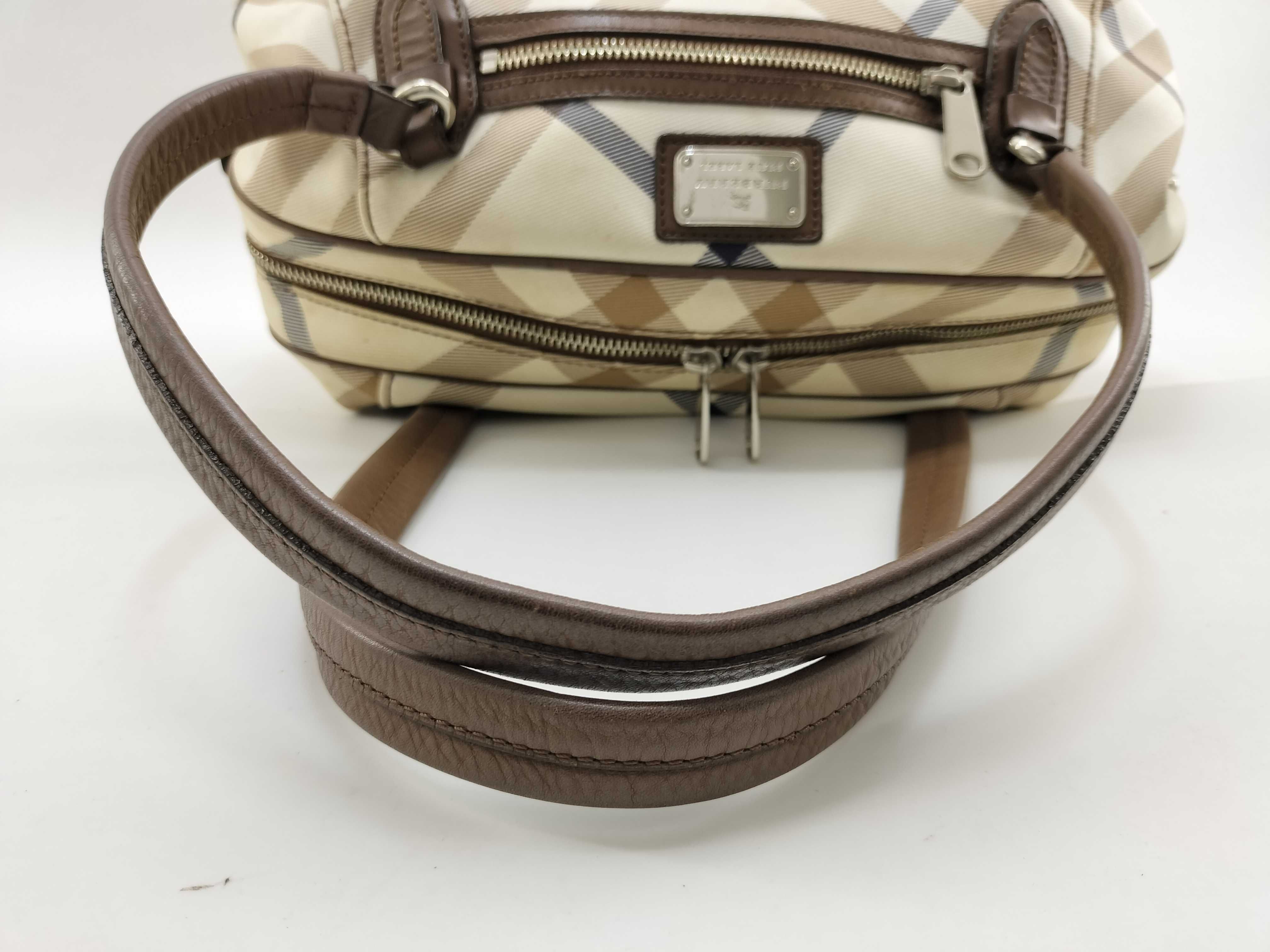 Blue Label Burberry Handbag Blue Label Plaid Plate Tote Bag Shoulder Bag — view 7