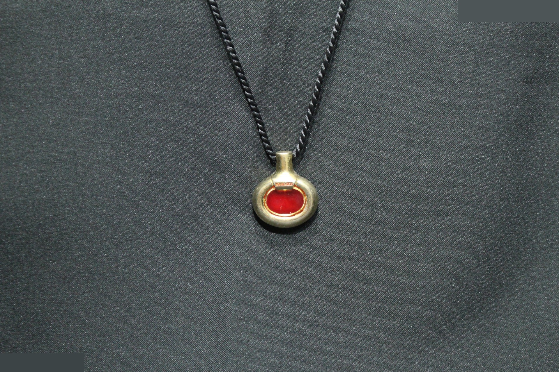 Perfume bottle necklace, approximately 70cm around the neck. — view 2