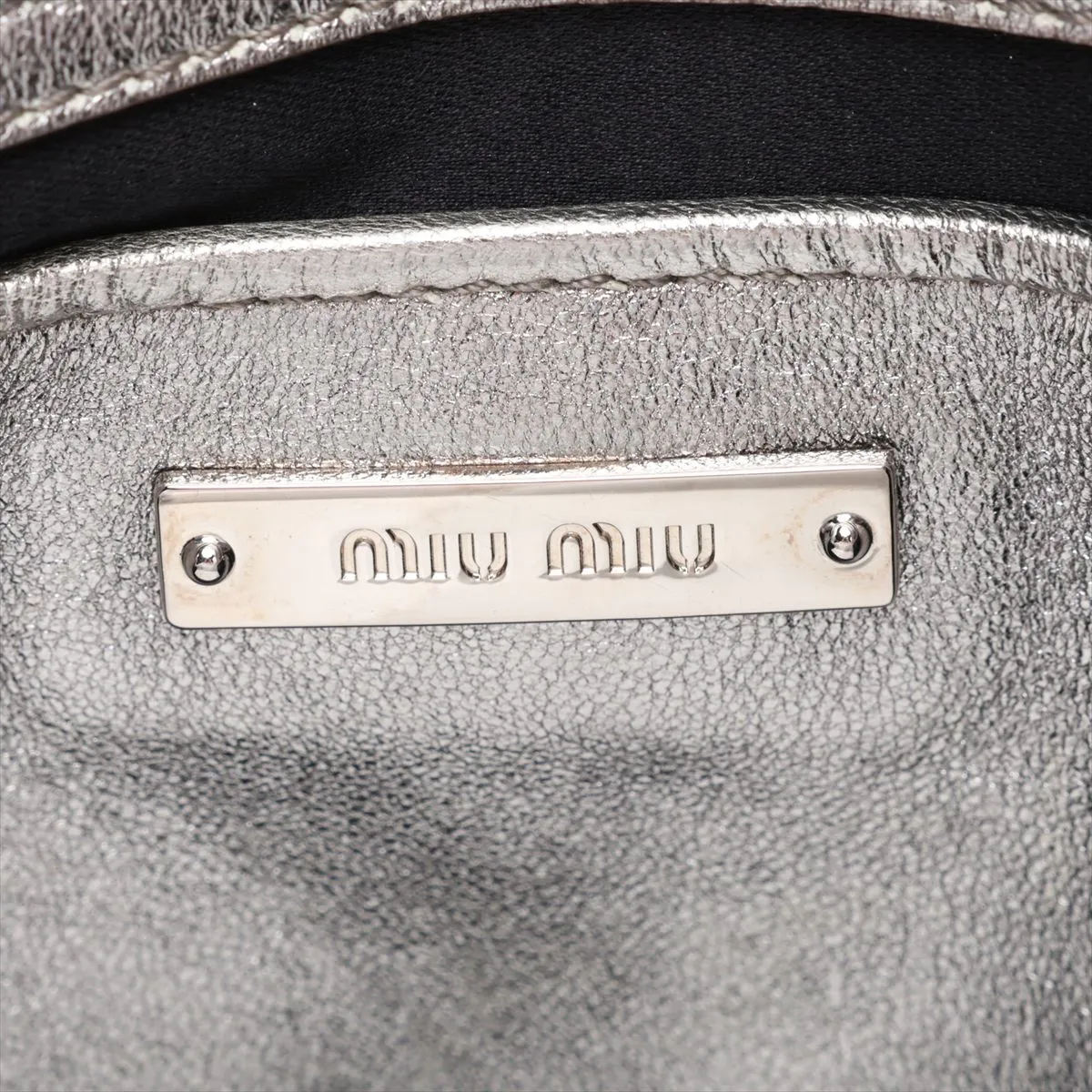 Matelassé Leather 2-Way Shoulder Bag, Black — view 9