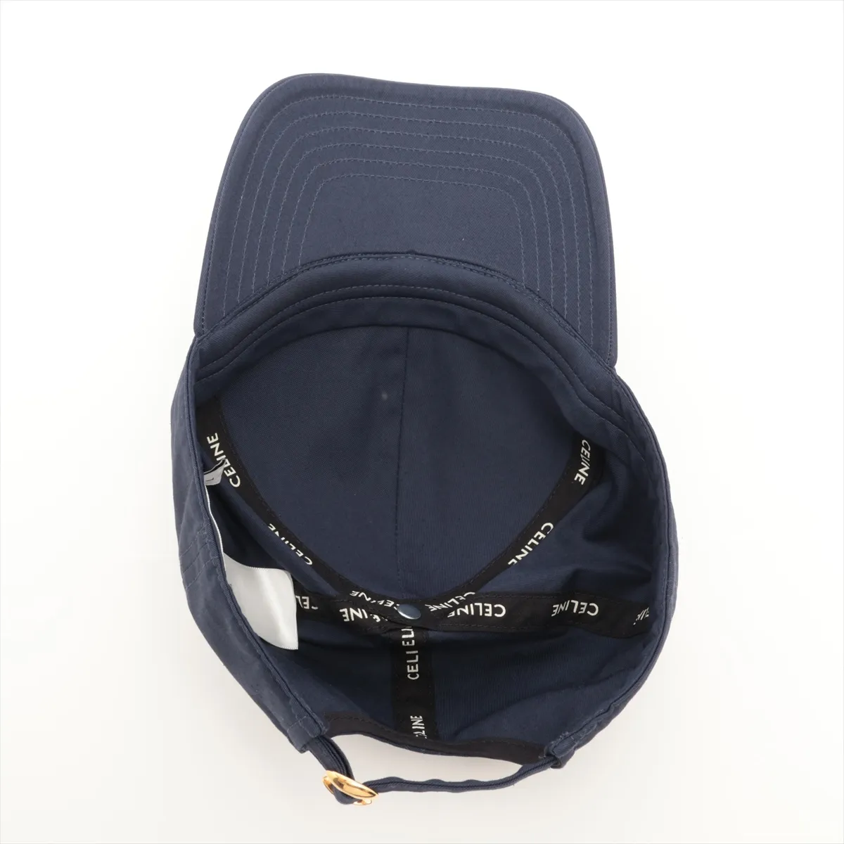 2AUA1969P Logo Cap, Size L, Cotton, Navy. Shows signs of wear, — view 4