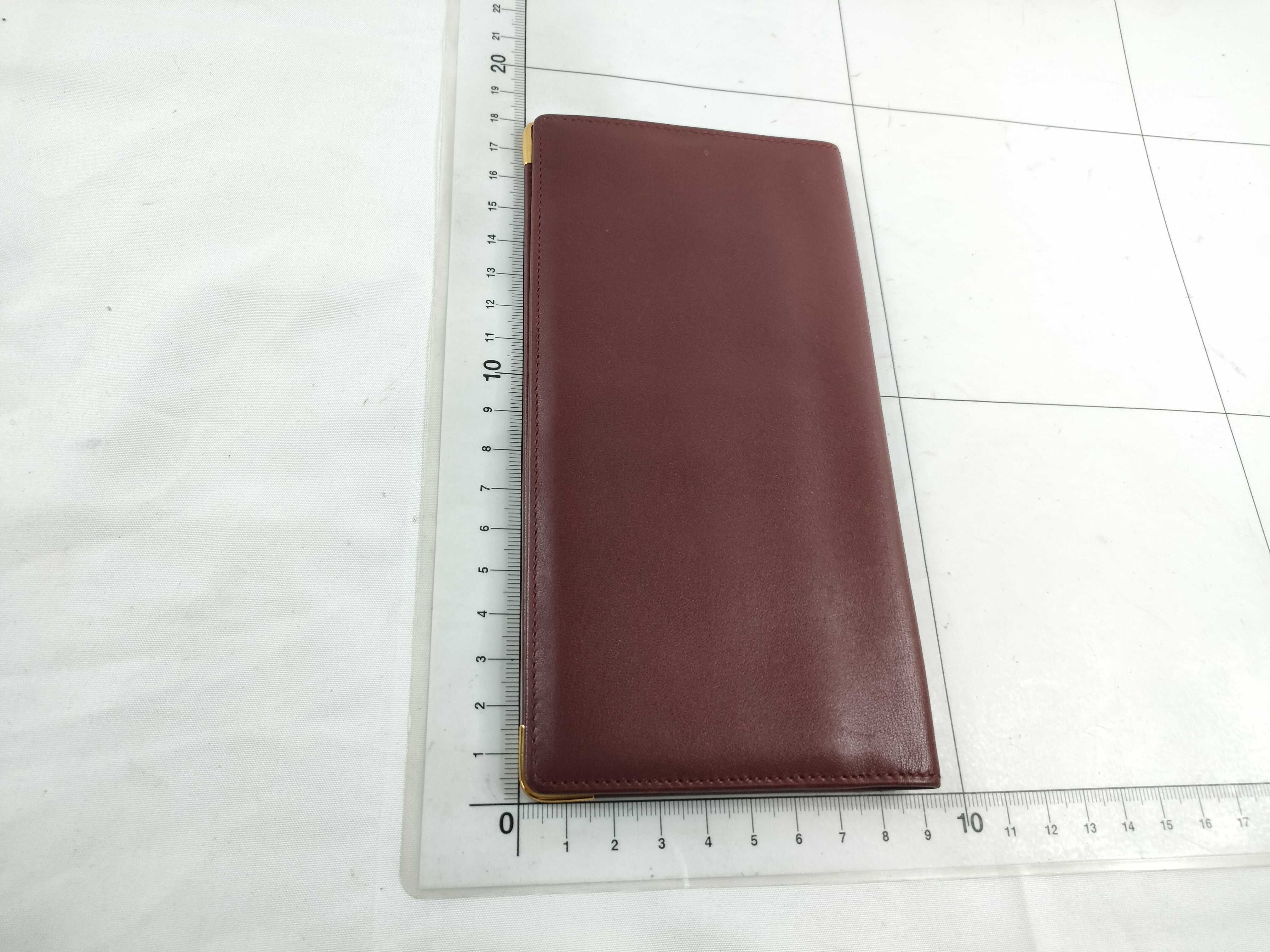 Must Line Long Wallet, Bordeaux Leather Billfold — view 2