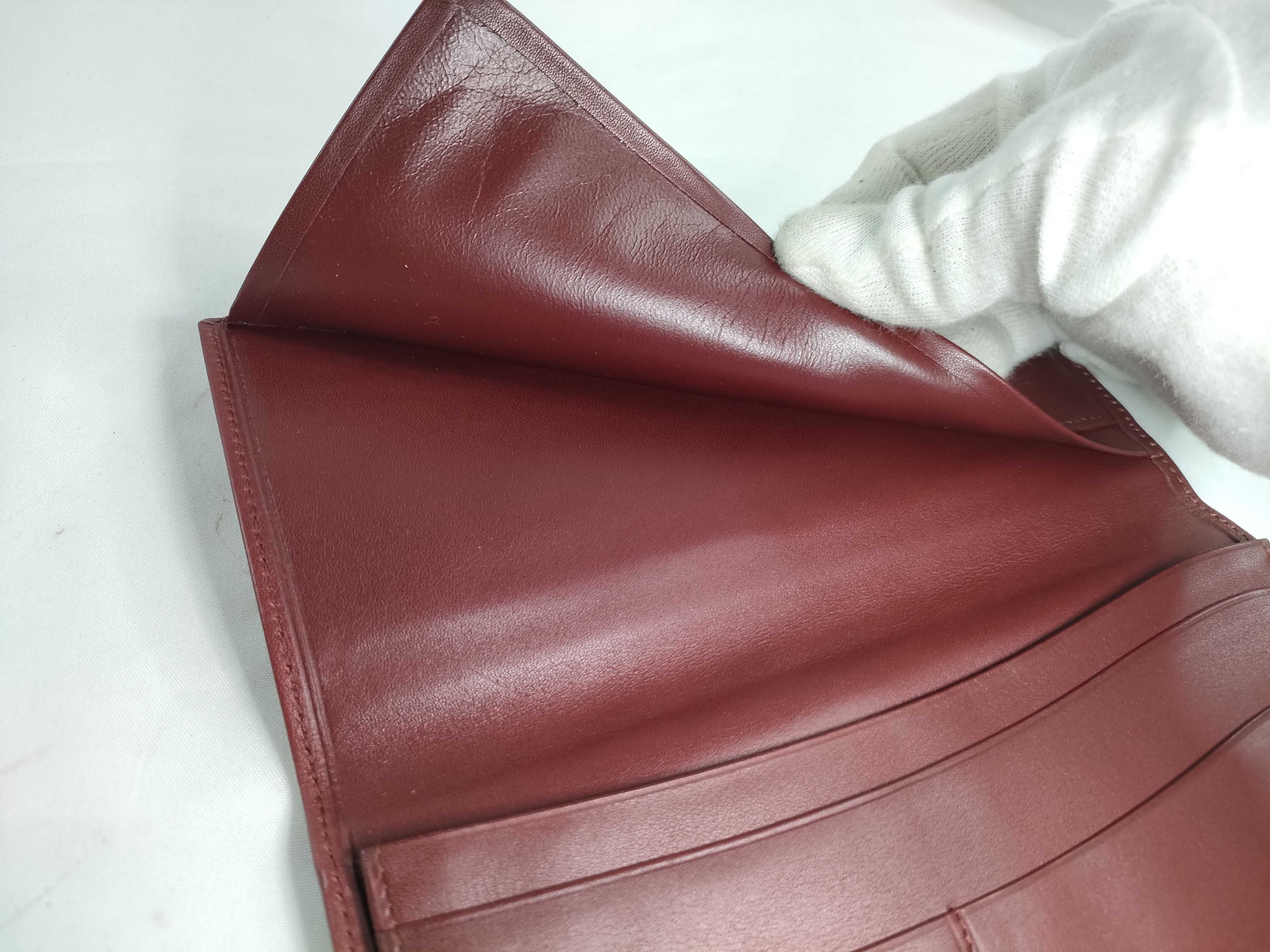 Must Line Long Wallet, Bordeaux Leather Billfold — view 12