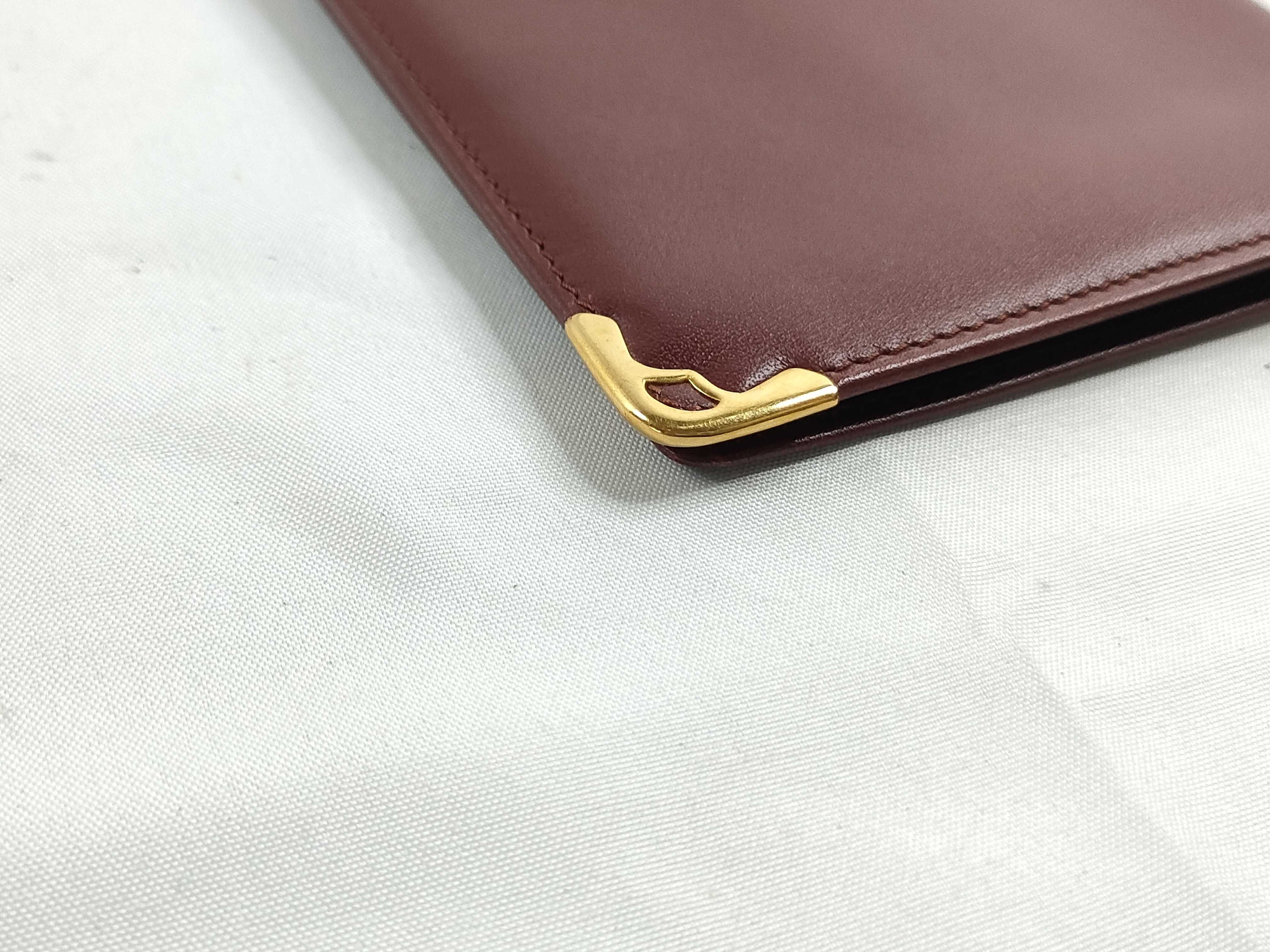 Must Line Long Wallet, Bordeaux Leather Billfold — view 4