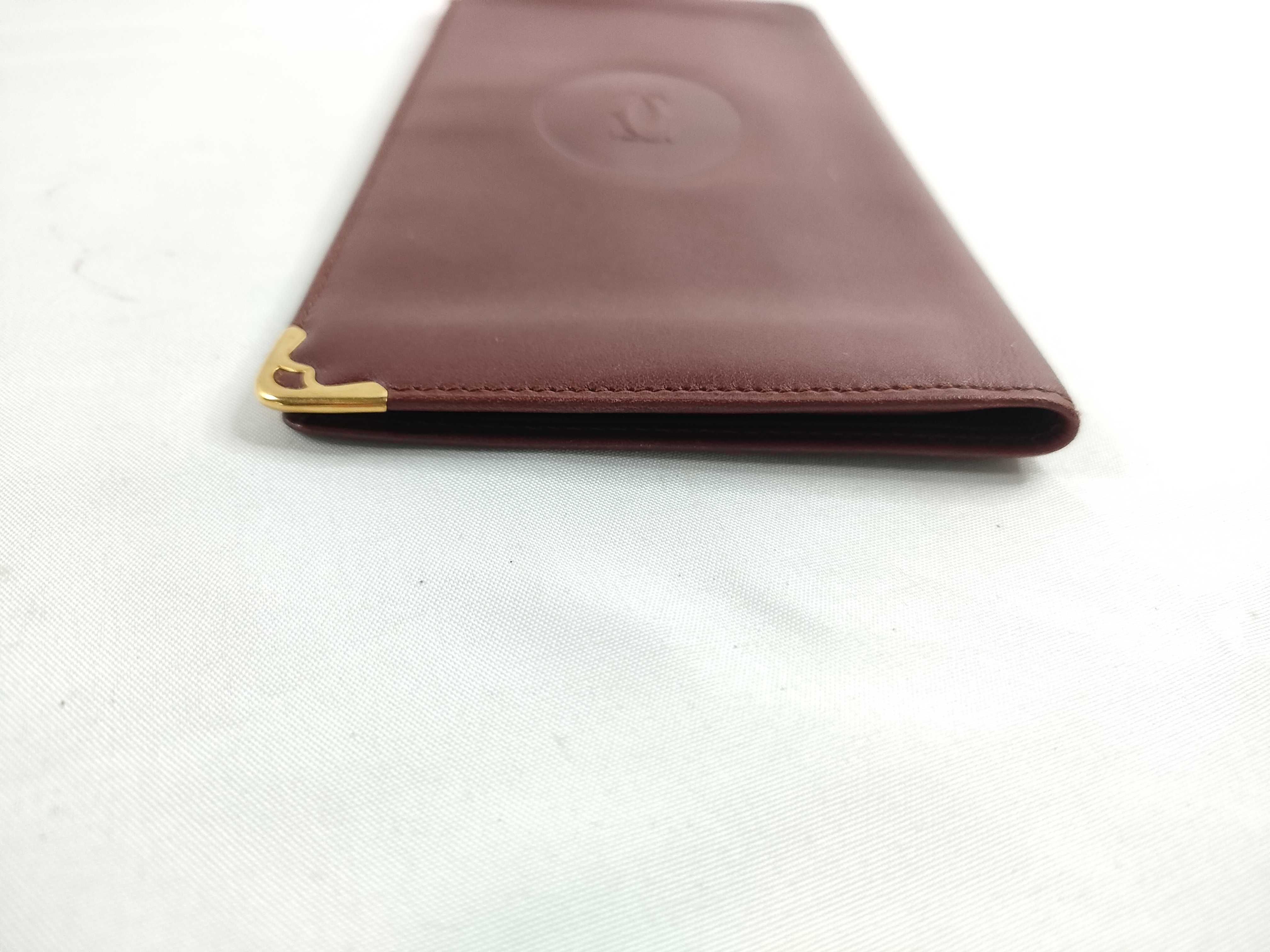 Must Line Long Wallet, Bordeaux Leather Billfold — view 5