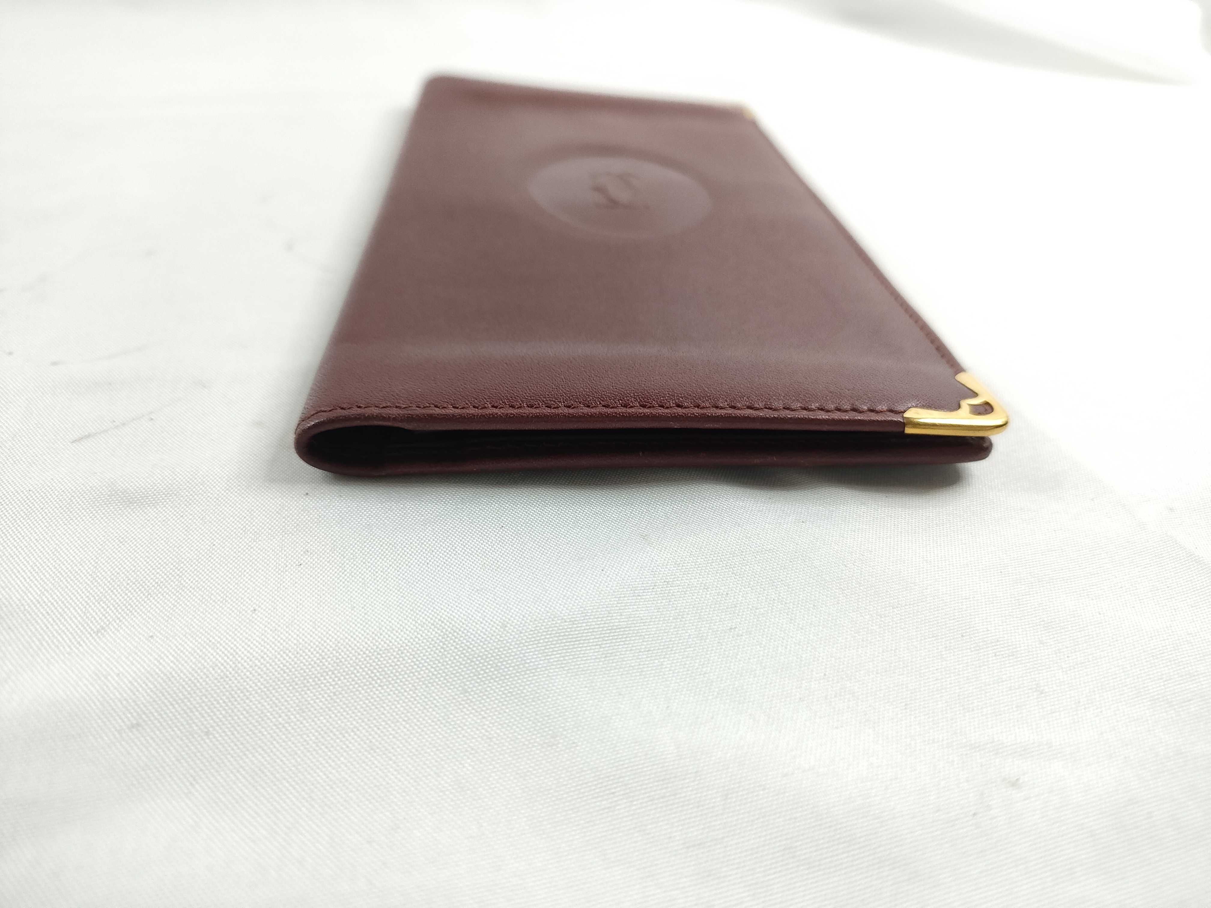 Must Line Long Wallet, Bordeaux Leather Billfold — view 7