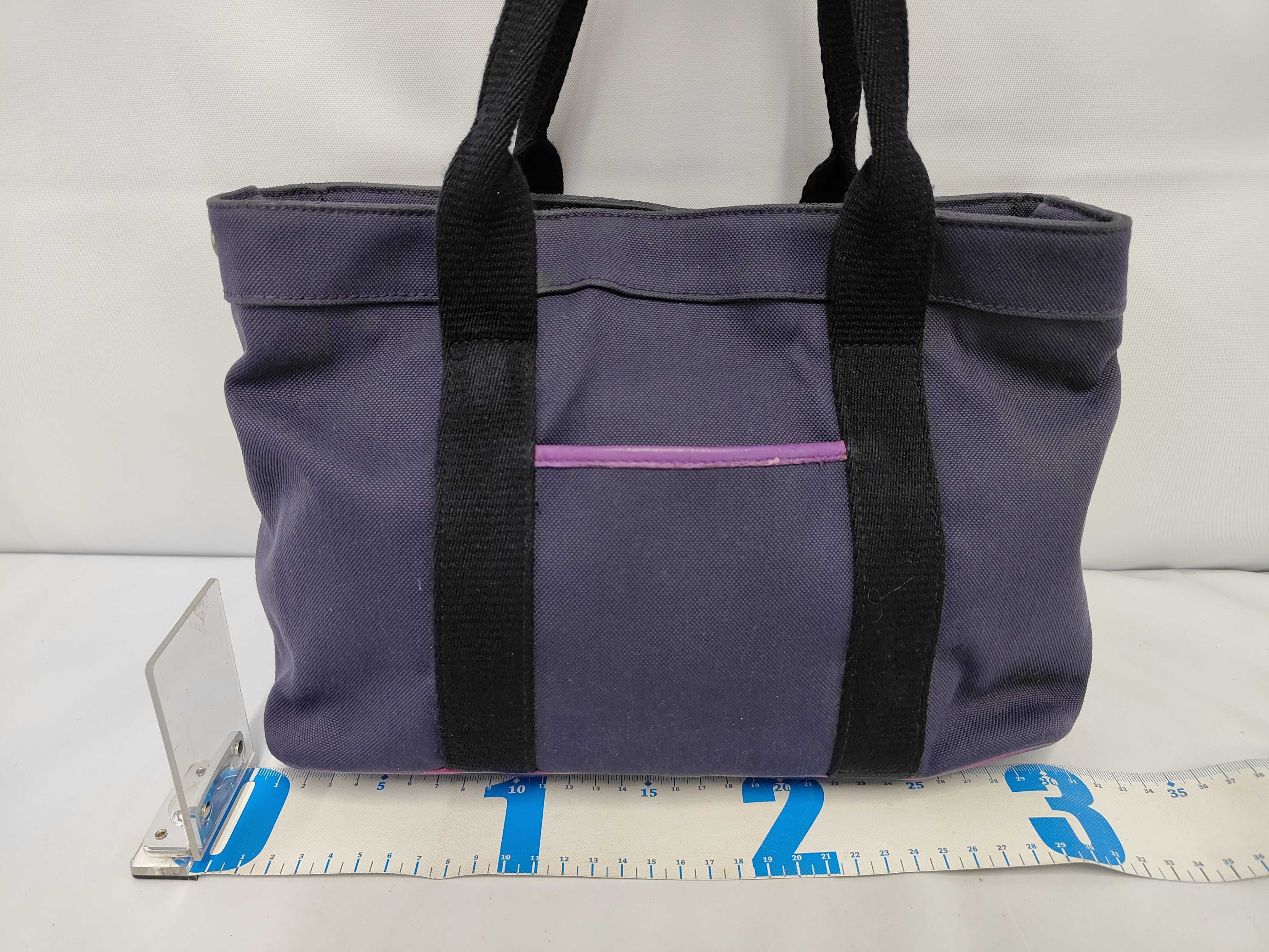 Canvas Handbag, Purple — view 2