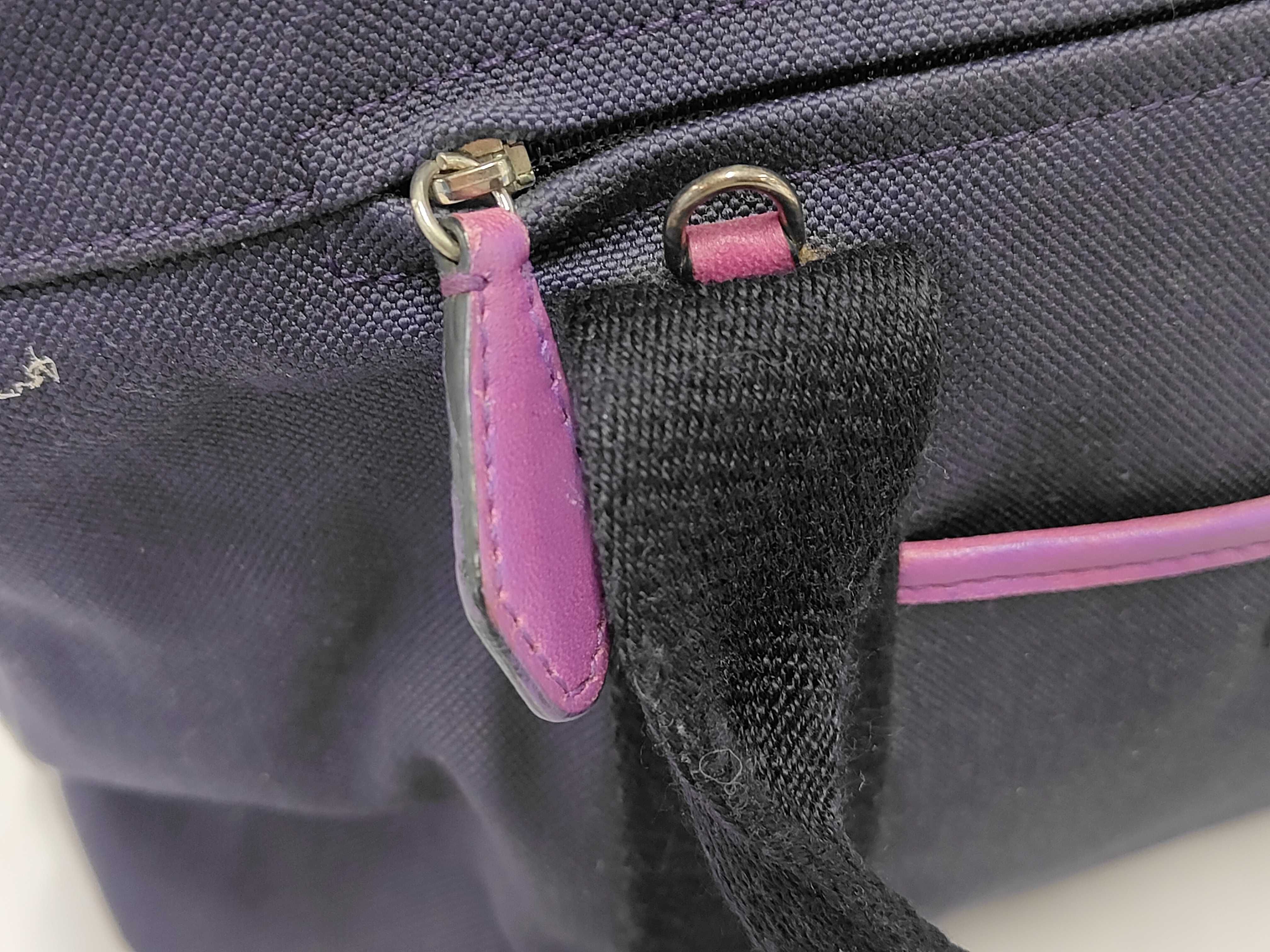Canvas Handbag, Purple — view 11