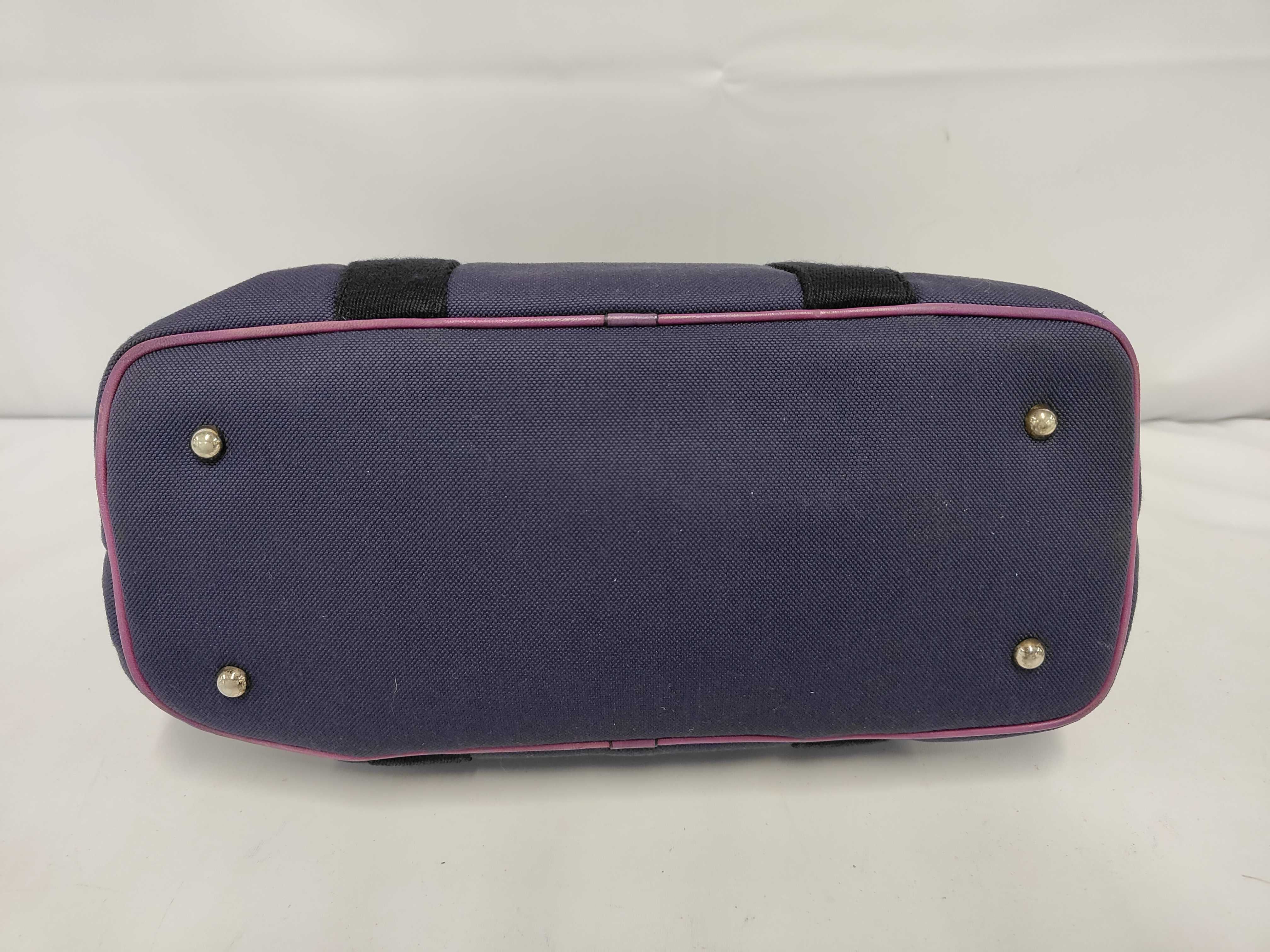 Canvas Handbag, Purple — view 3