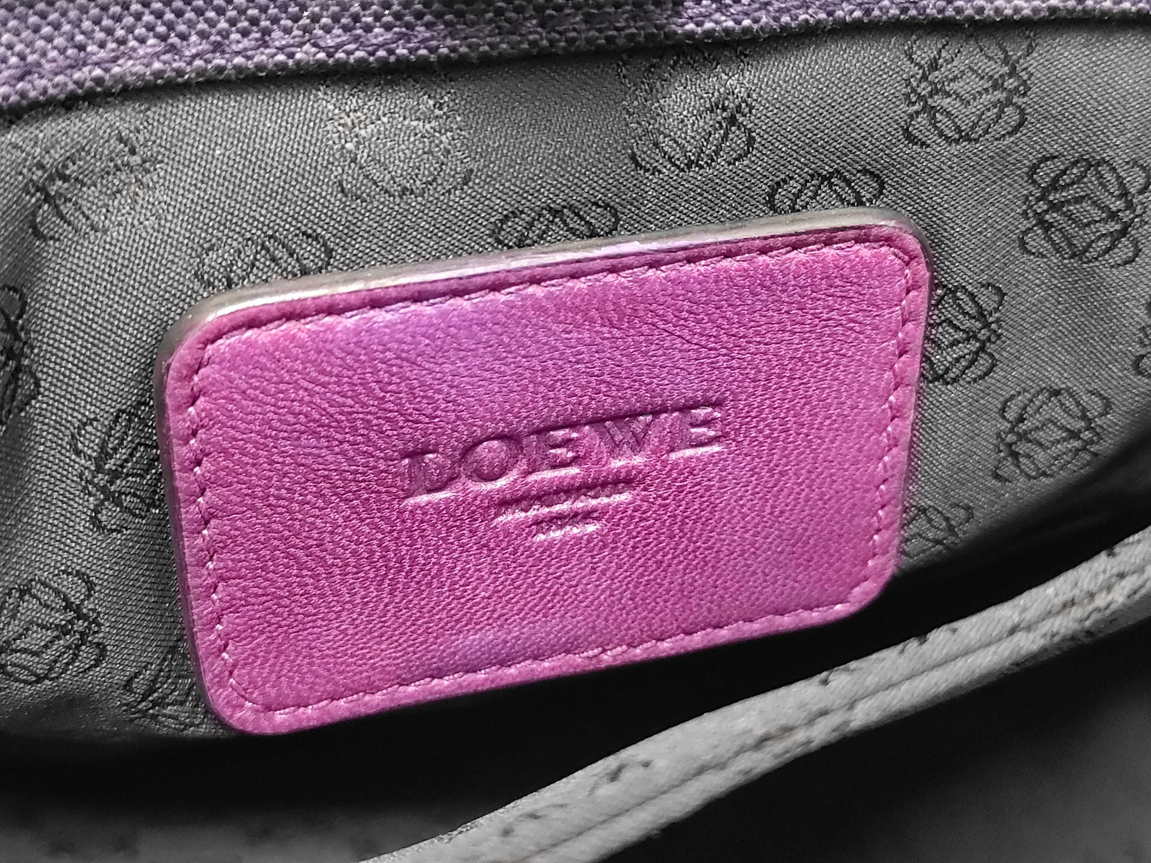 Canvas Handbag, Purple — view 9