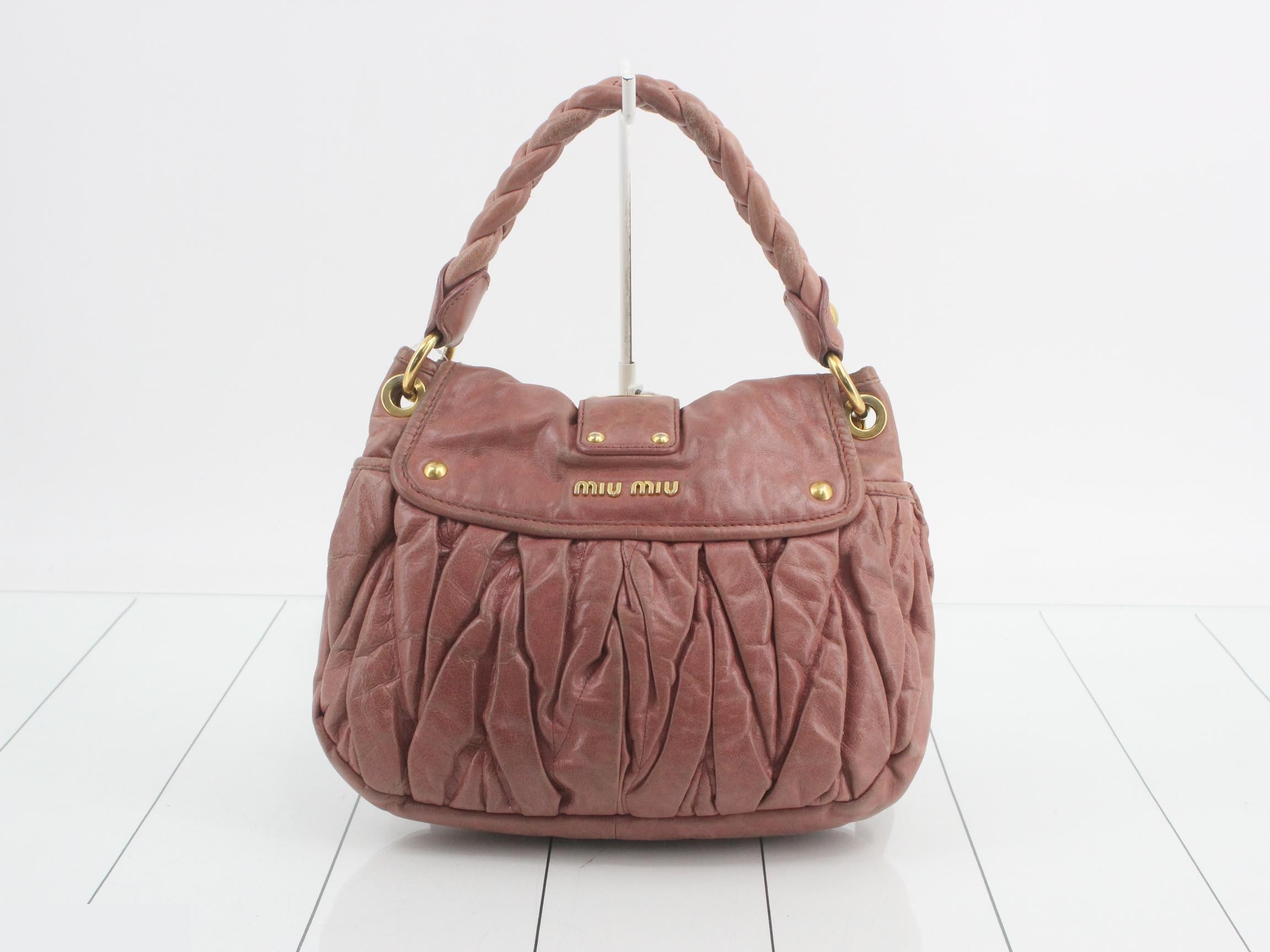 2-way bag, pink, leather — view 2