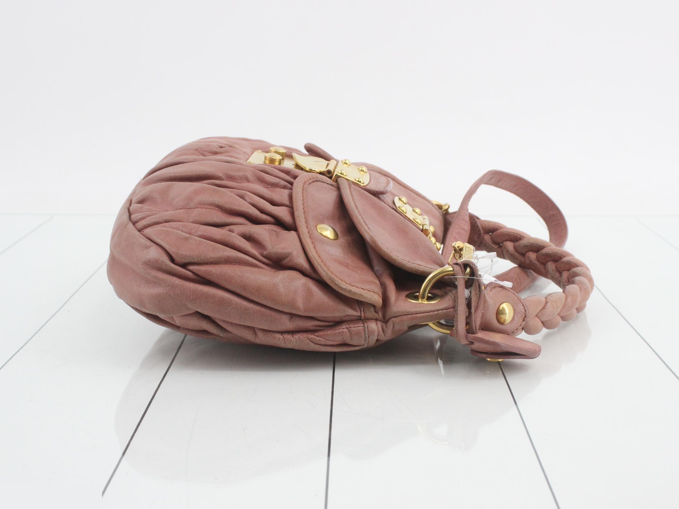 2-way bag, pink, leather — view 3