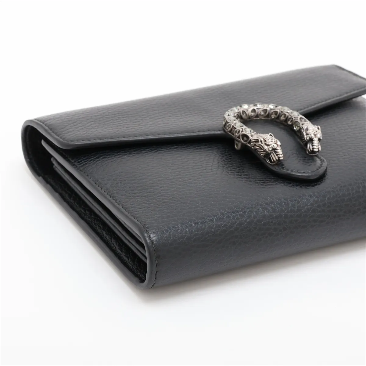 Dionysus Leather Chain Wallet, Black, 401231 — view 4