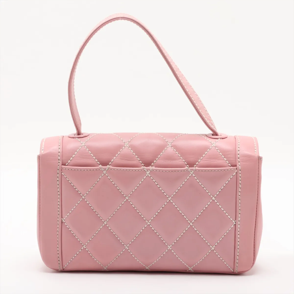 Wild Stitch Leather Shoulder Bag, Pink with Gold Hardware, 9993852, Series 9 — view 2