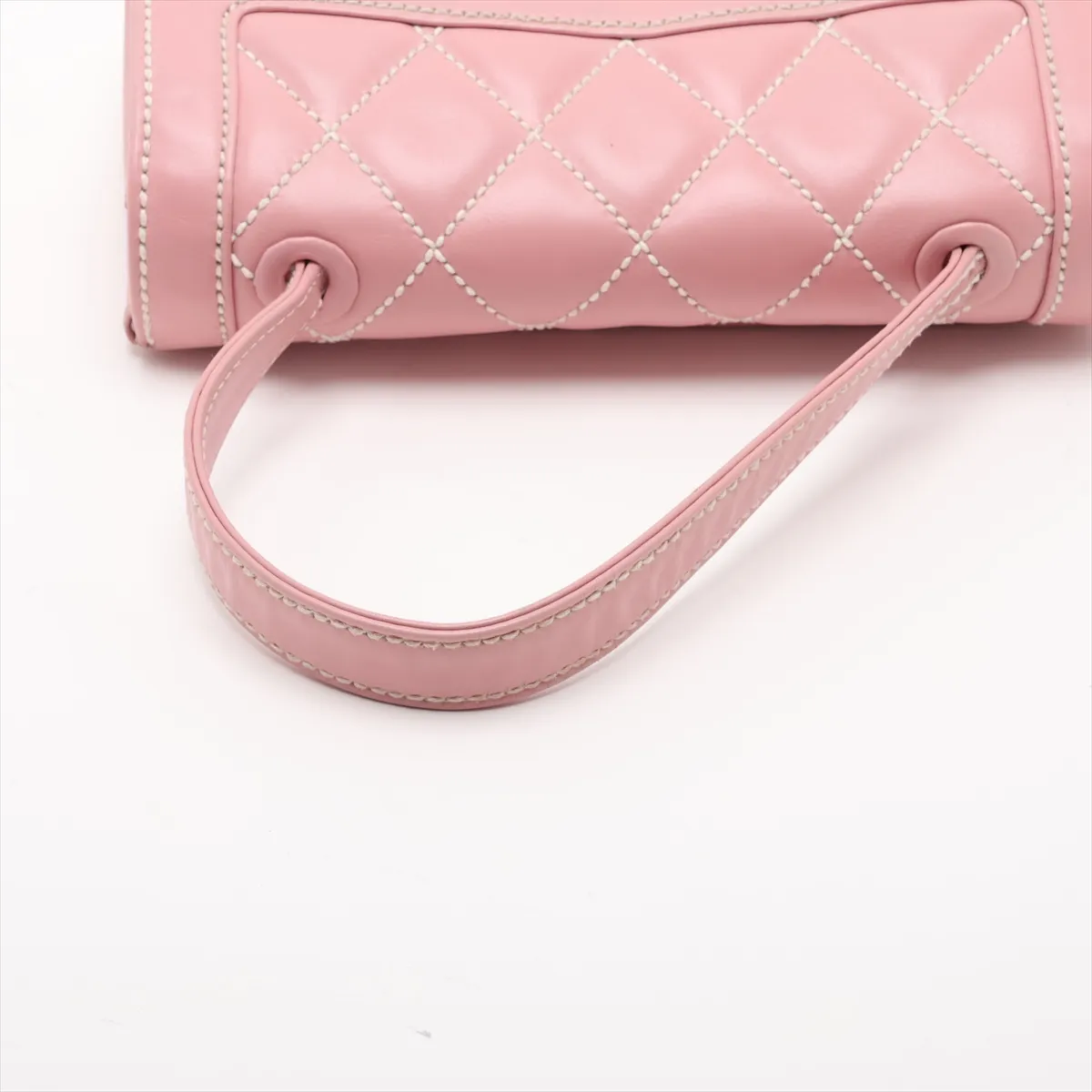 Wild Stitch Leather Shoulder Bag, Pink with Gold Hardware, 9993852, Series 9 — view 5