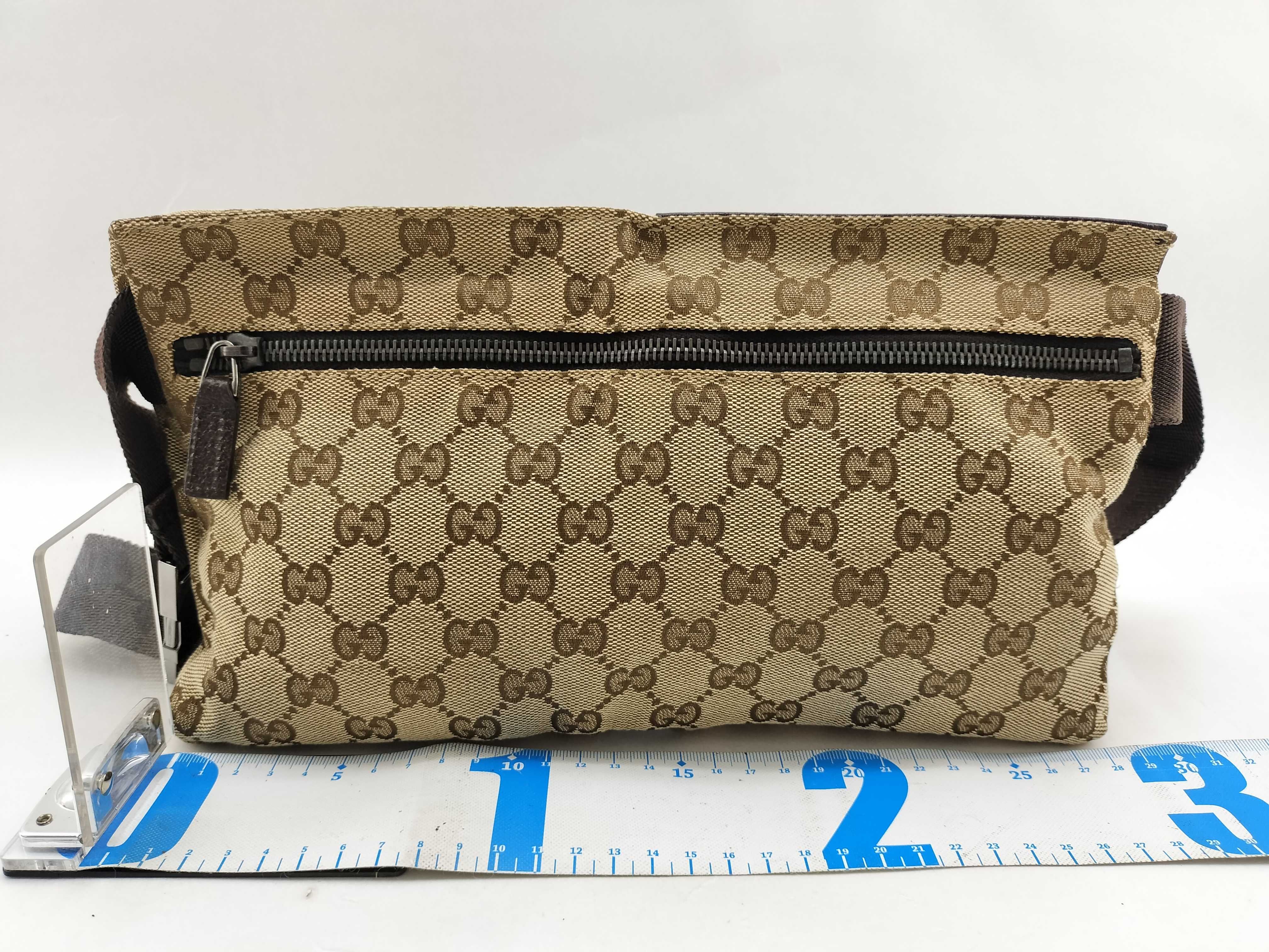 GG Canvas Waist Pouch Body Bag with Double Pockets (28566) — view 2