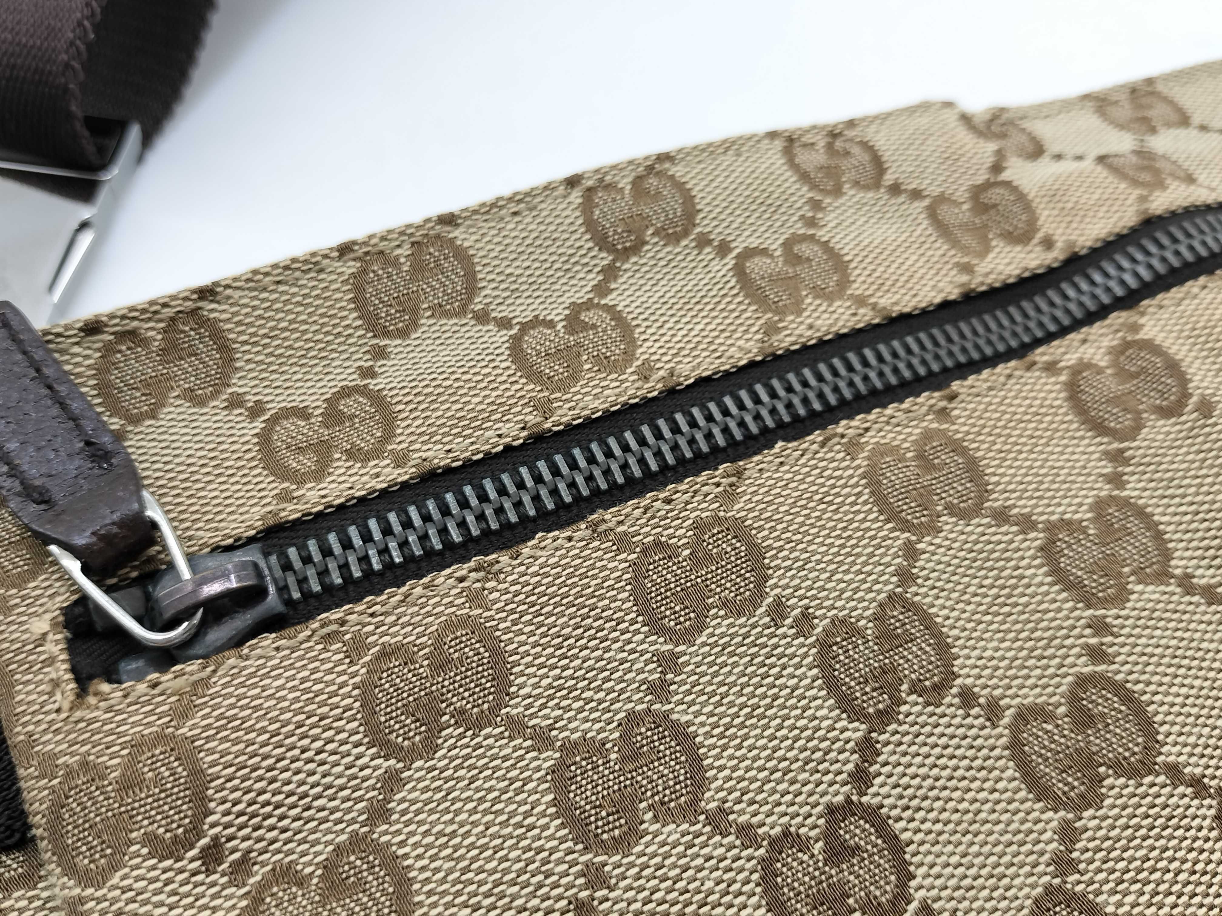 GG Canvas Waist Pouch Body Bag with Double Pockets (28566) — view 14