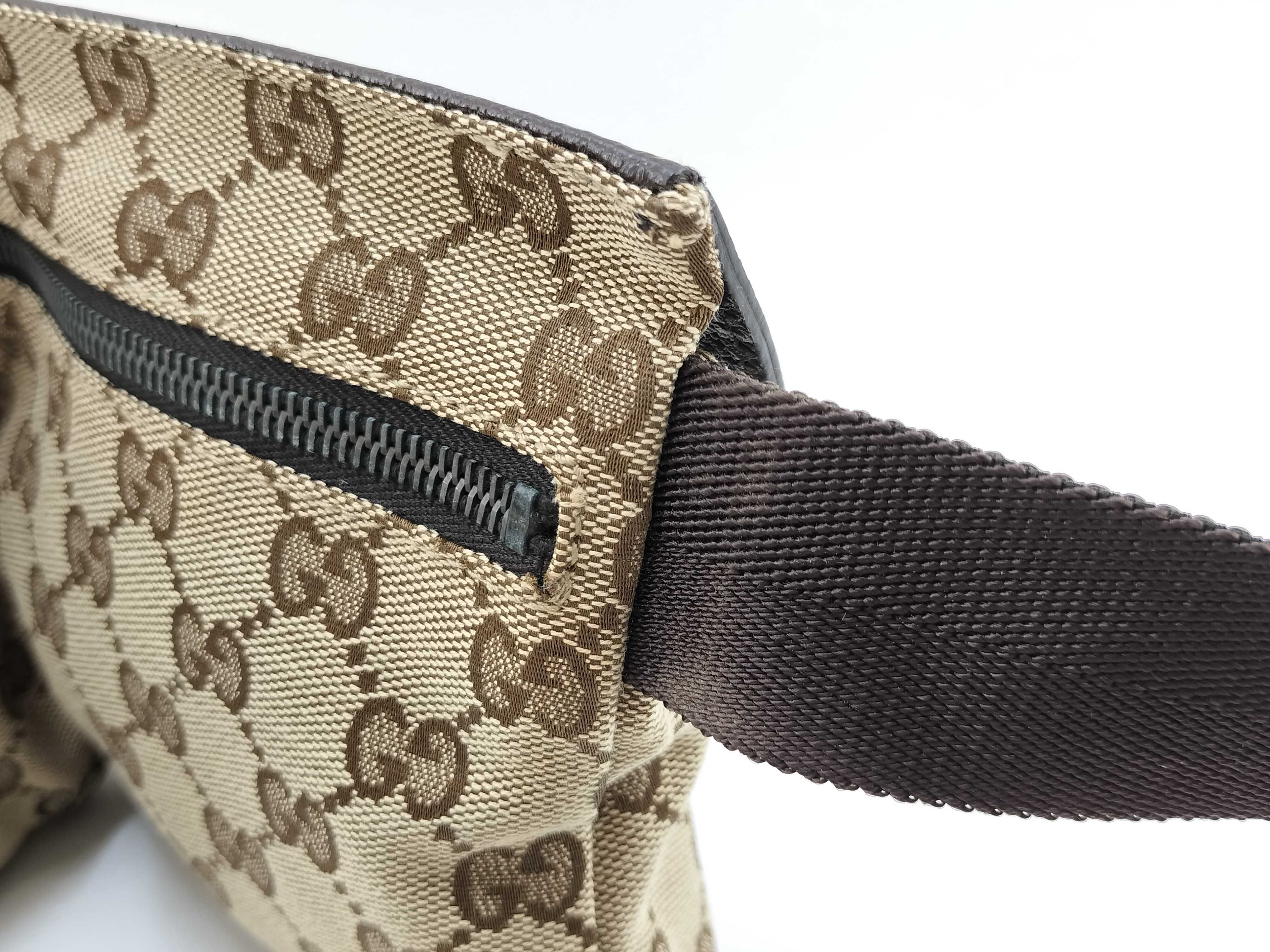 GG Canvas Waist Pouch Body Bag with Double Pockets (28566) — view 3