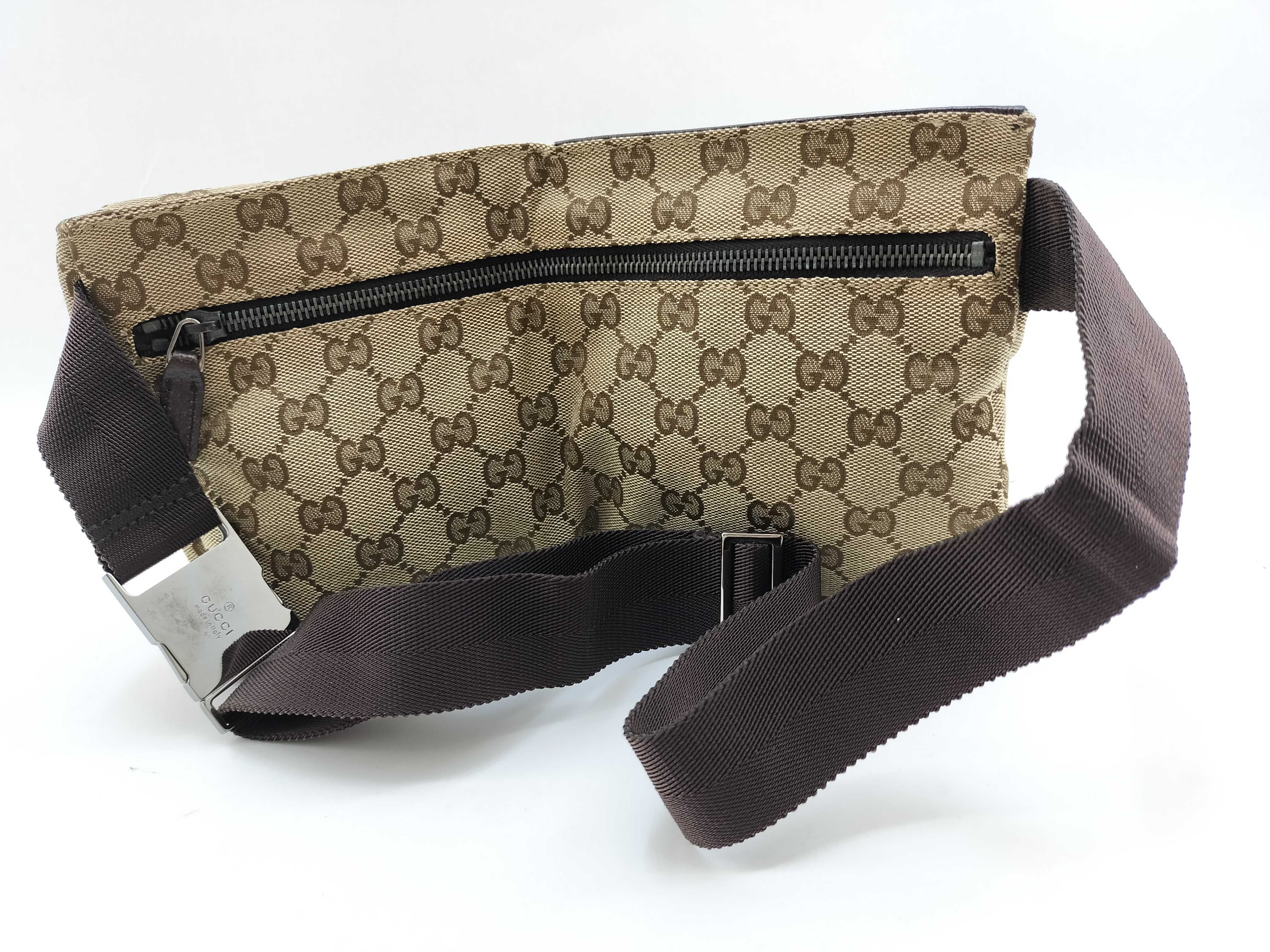 GG Canvas Waist Pouch Body Bag with Double Pockets (28566) — view 5