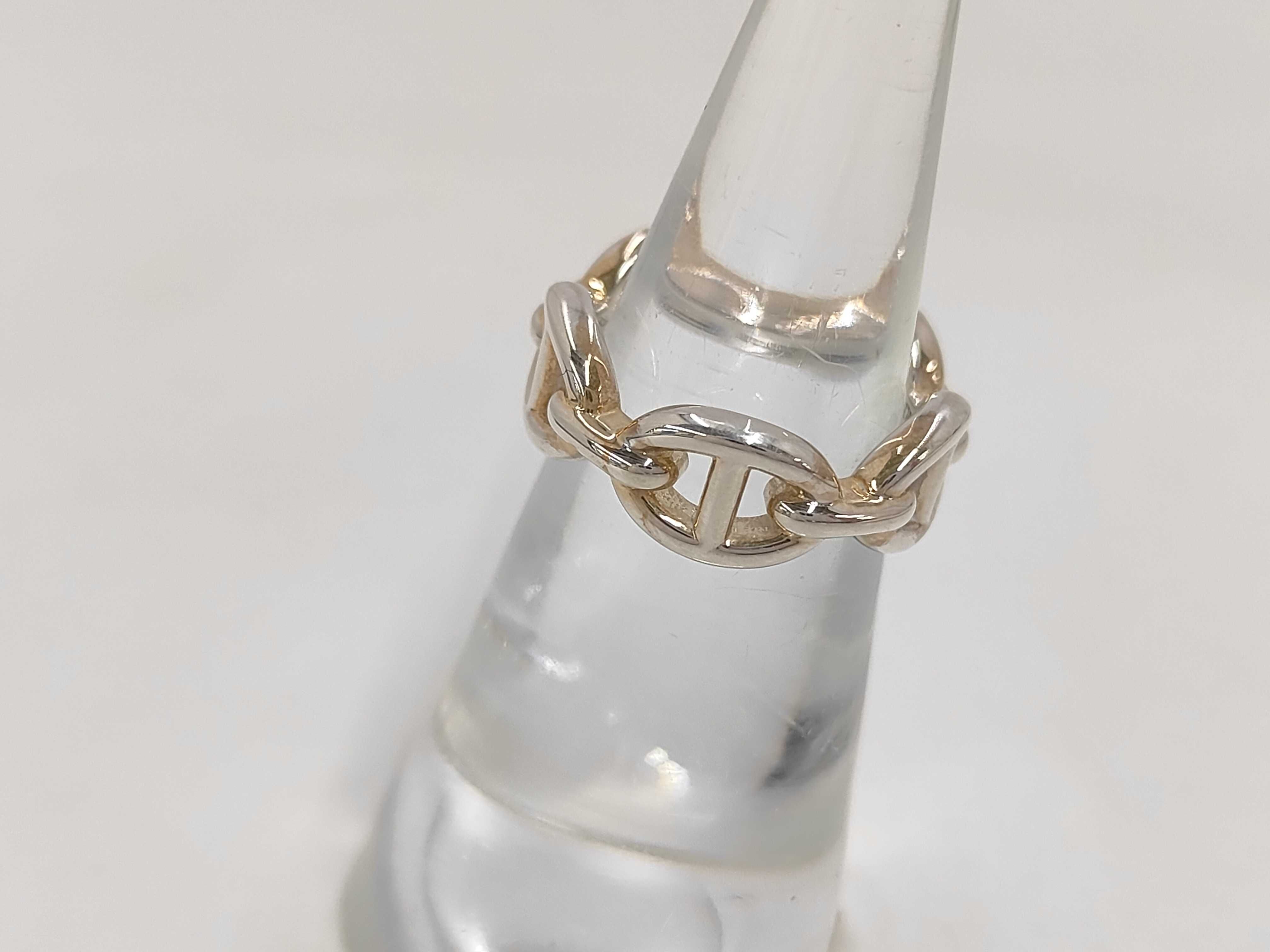 Chaine d'Ancre Enchainée Ring, 925 Sterling Silver, 5.38g, Size #49 — view 2